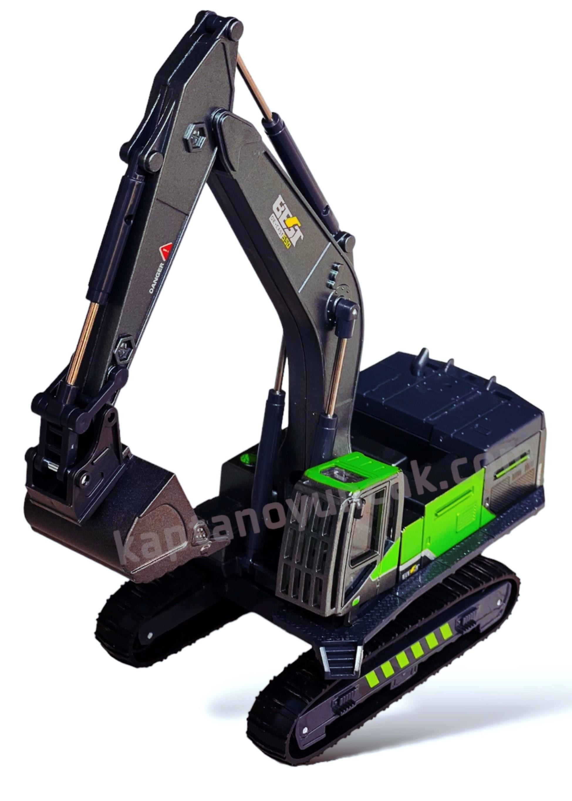 Metal Ekskavatör Kepçe İş Makinası İnşaat Aracı Oyuncak