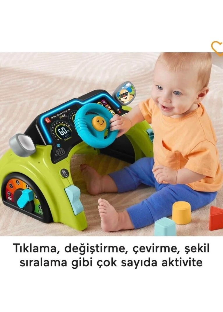 Fisher Price Sesli ve Işıklı Eğlen ve Öğren İlk Arabam HYR91