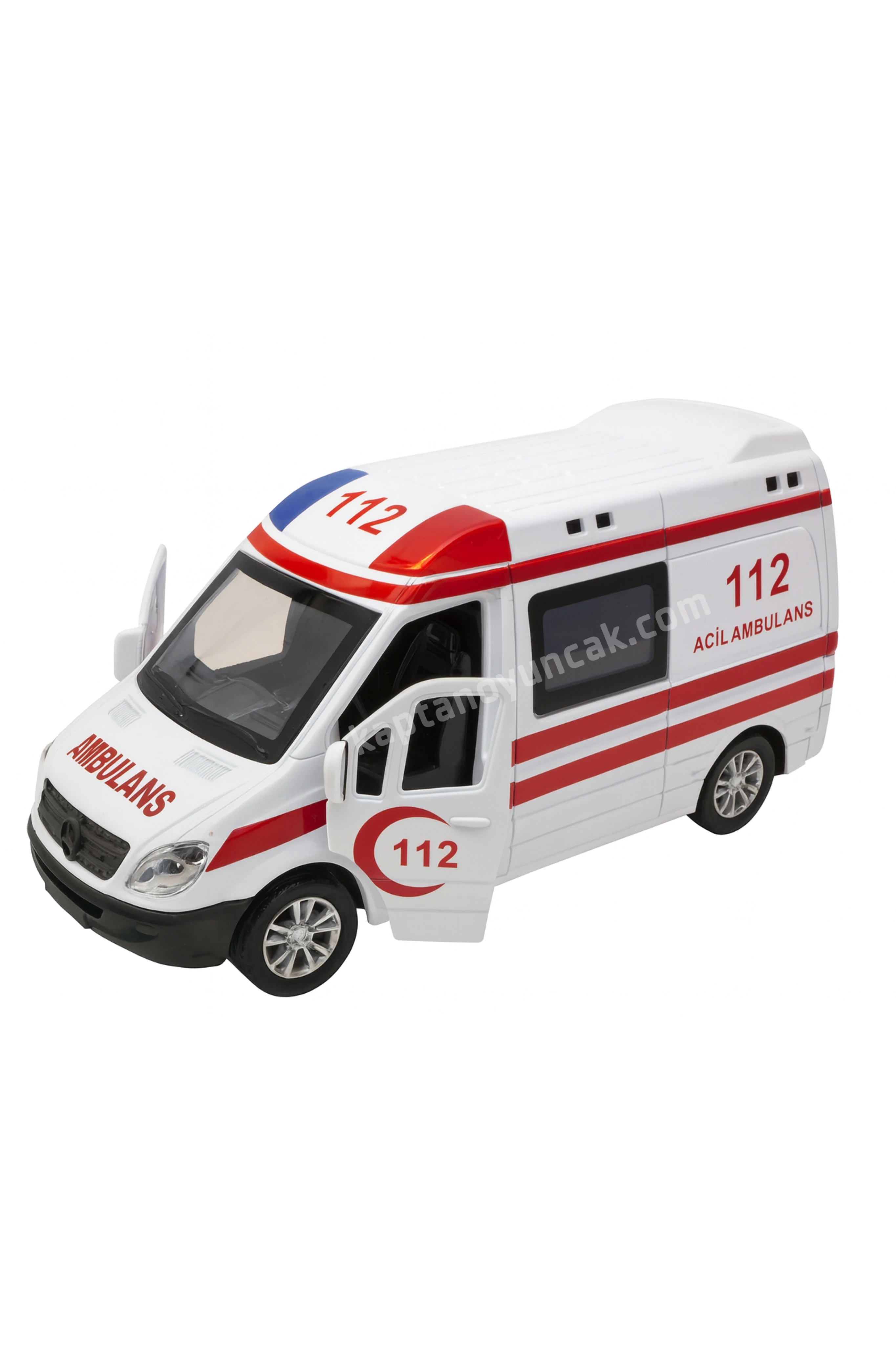 Can Sesli Çek Bırak Metal Ambulans Araba