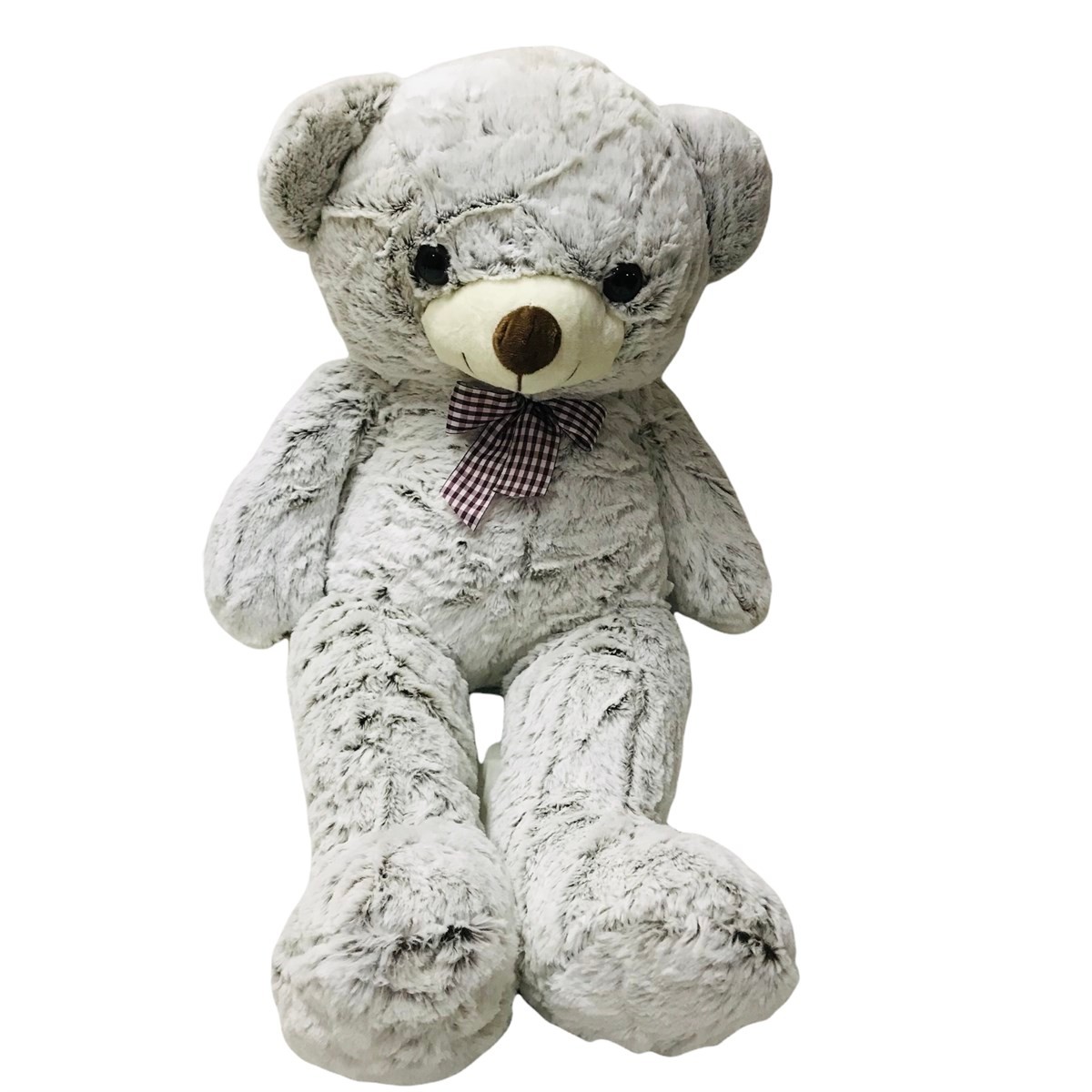 Halley Papyonlu Peluş Ayı 90 Cm - Gri