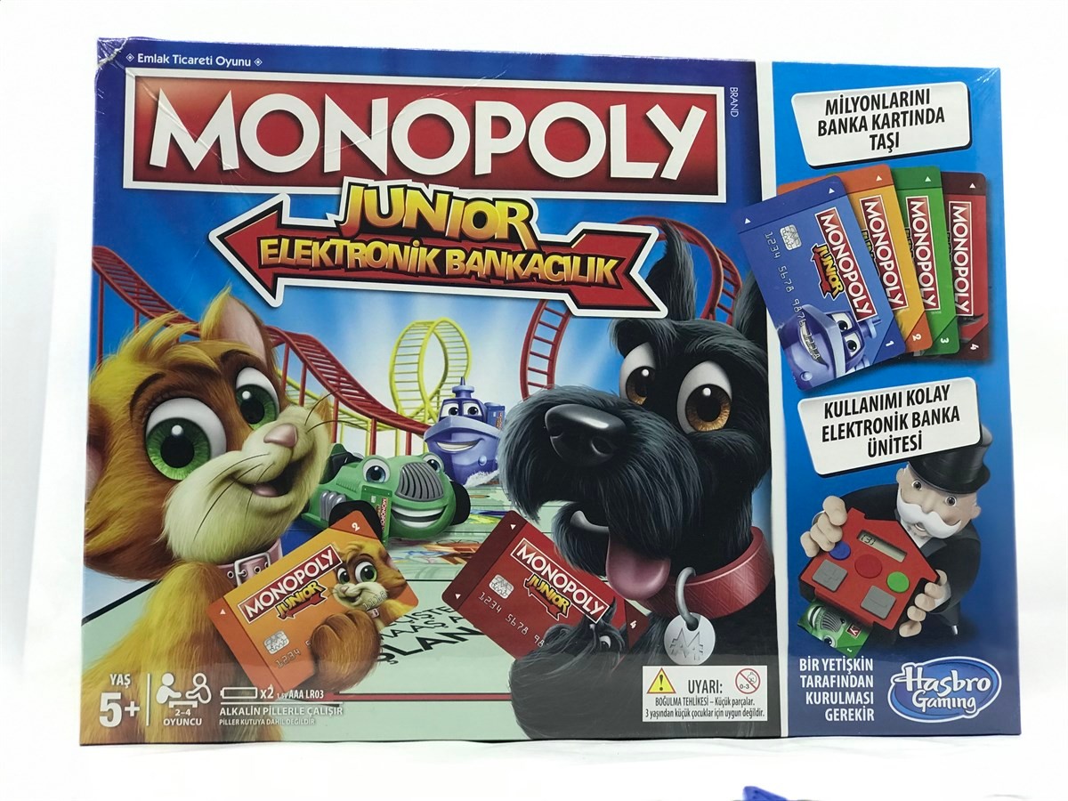 Monopoly Junior Elektronik Bankacılık Kutu Oyunu