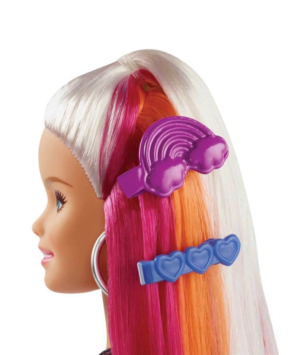 Barbie Gökkuşağı Renkli Saçlar Bebeği