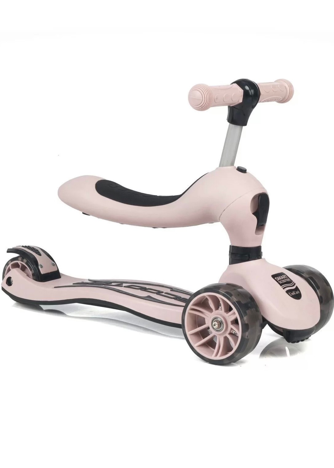 Smart Tekerlekleri Led Işıklı Oturaklı Scooter