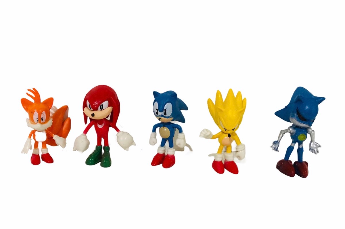 Süper Sonic 5 li Çizgi Film Figürleri Oyuncak