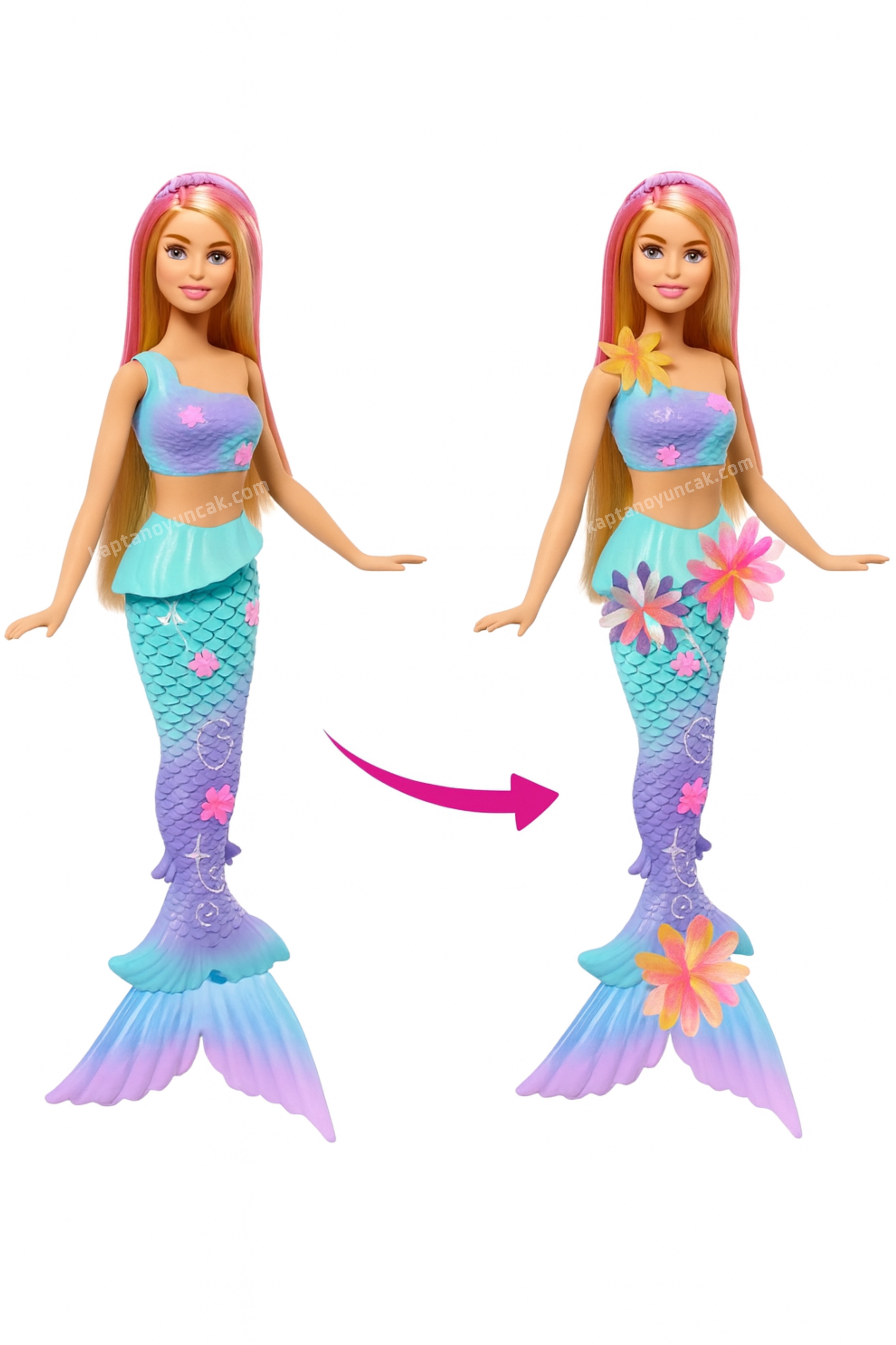 Barbie Büyülü Çiçekler Deniz Kızı Bebeği JDM72