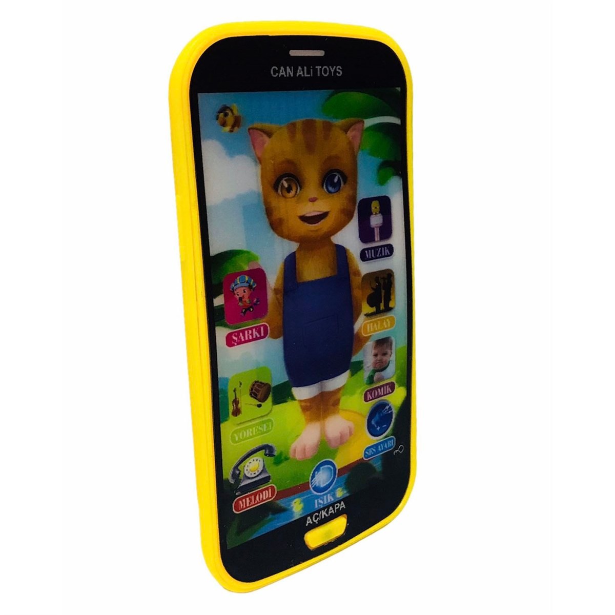 Can Ali Toys Oyuncak Dokunmatik Cep Telefonu / Tablet Sesli 12 Fonksiyonlu