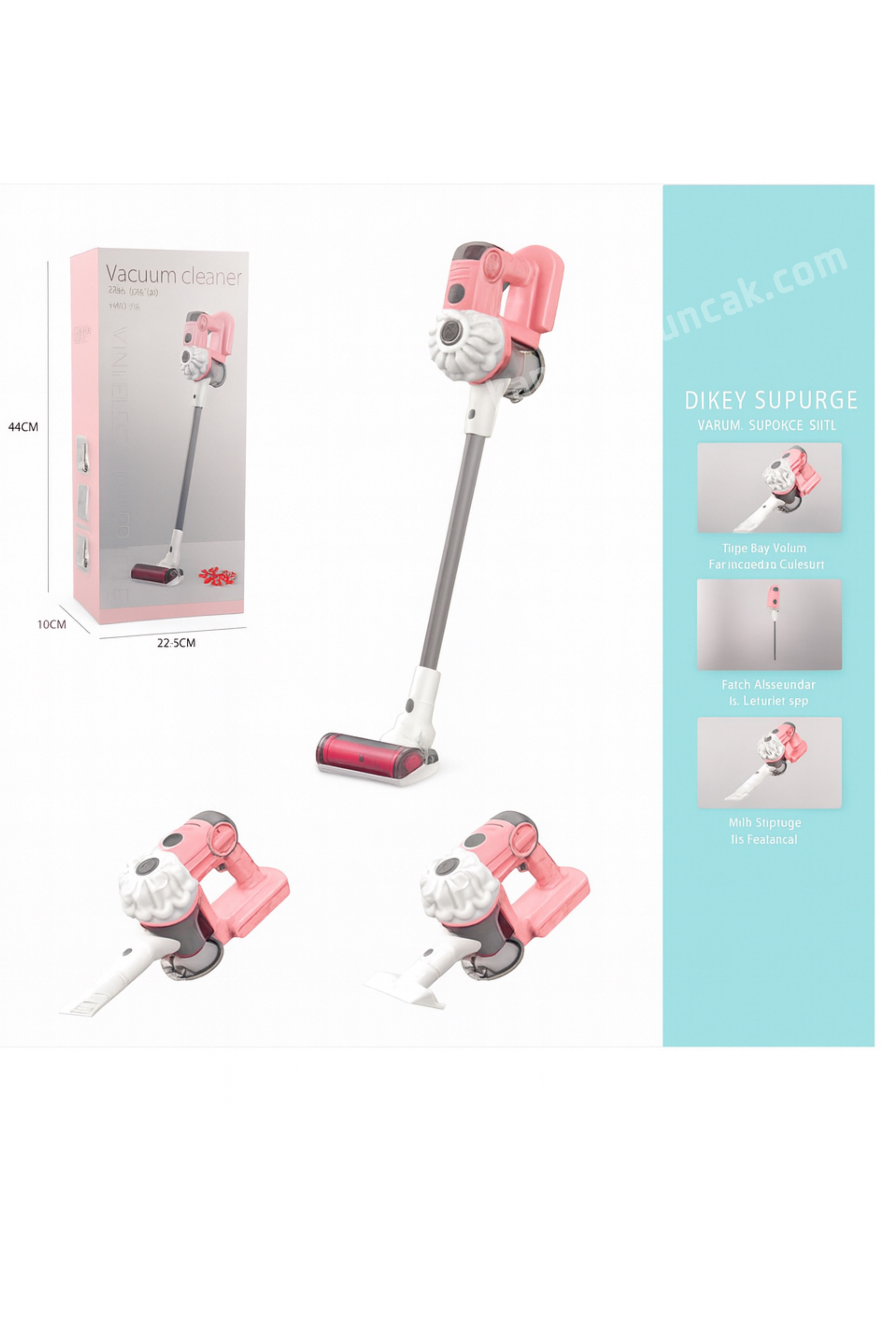 Ayaklı Dyson Dikey Süpürge Pilli Süpürge 3ü 1 Arada Aparatlı Çekim Gücü
