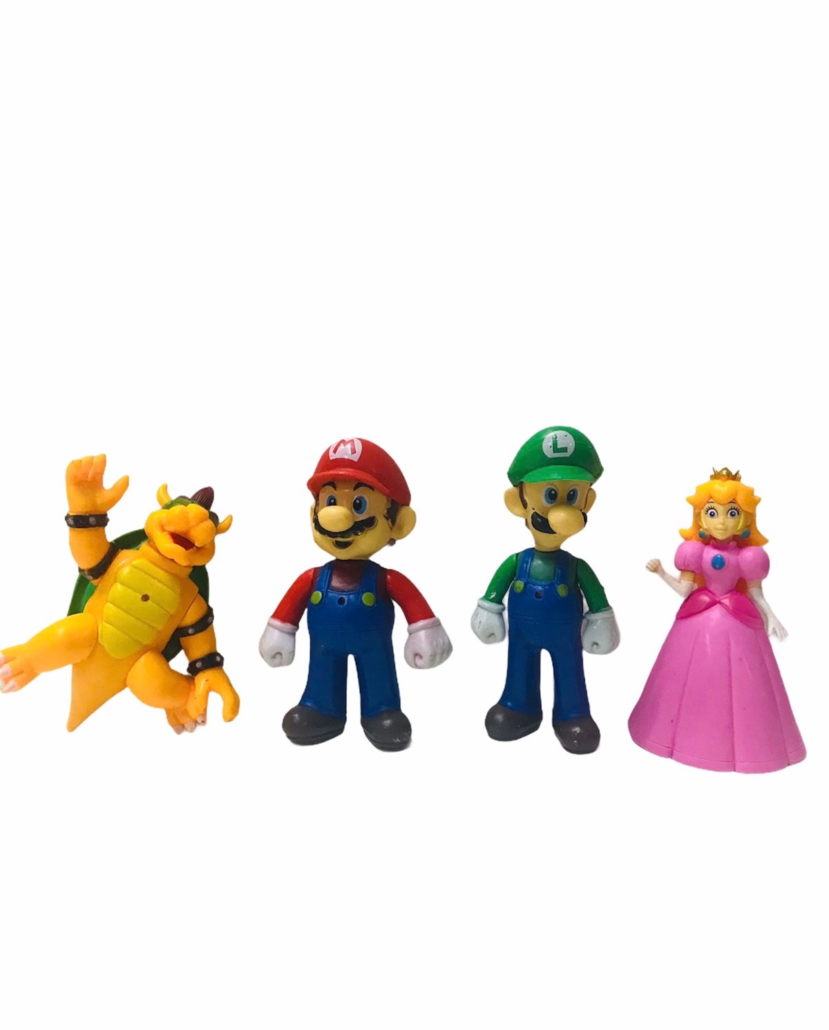 Süper Mario 4lü Işıklı Oyuncak Figürler - Süper Mario Işıklı Et Dolu Figürler