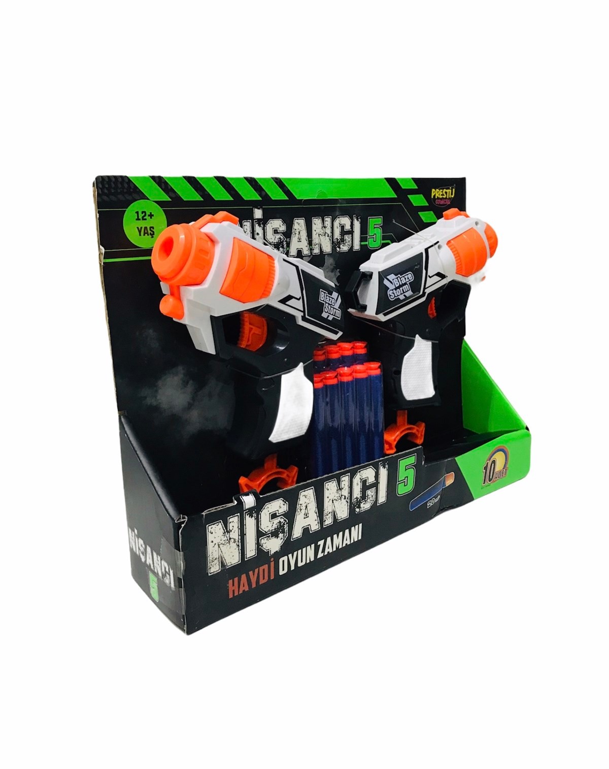 Prestij Nerf Sünger Atan Yumuşak Mermi 2li Nerf Tabanca