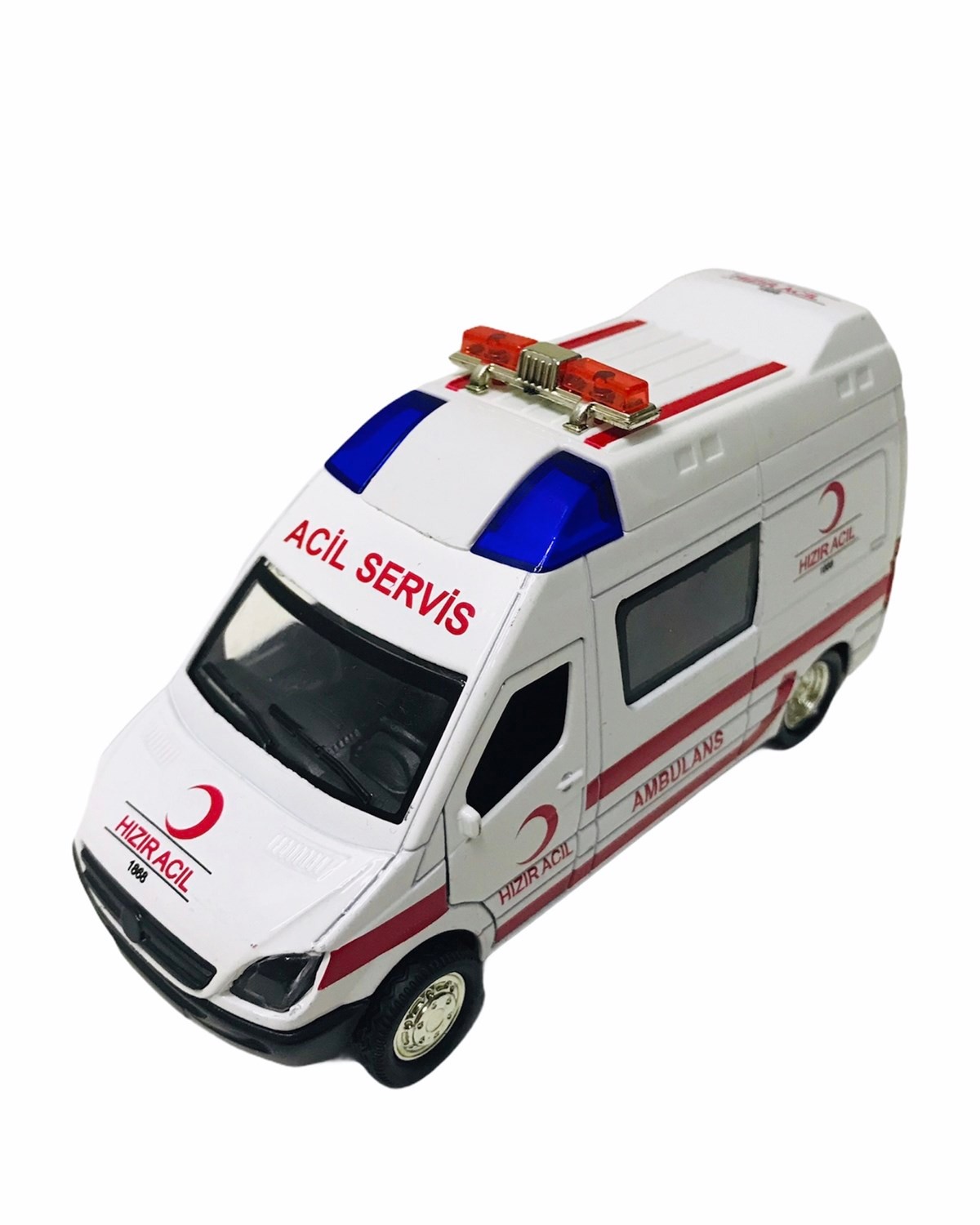 Birlik Sesli Işıklı Metal Çek Bırak Ambulans Araba
