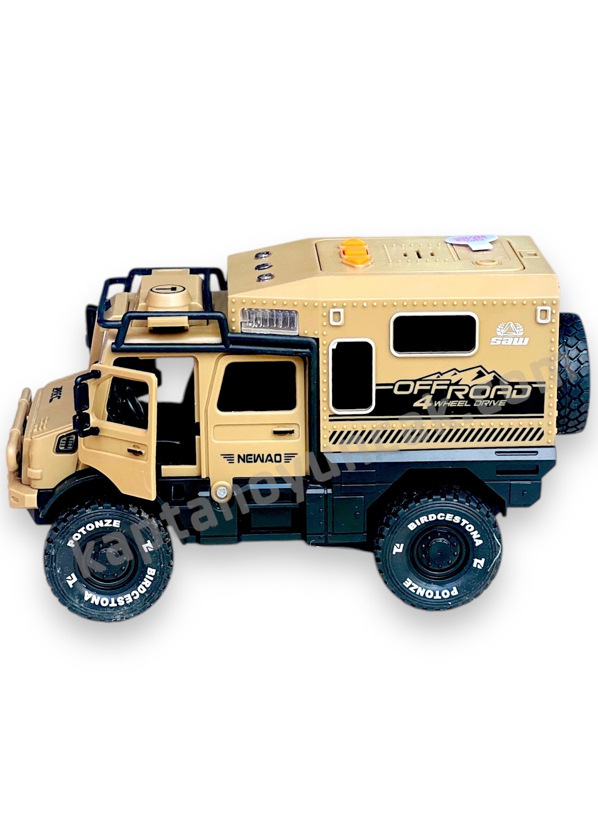 Sesli Işıklı Kapıları Açılıp Kapanabilen Lüks Off Road Karavan Araba
