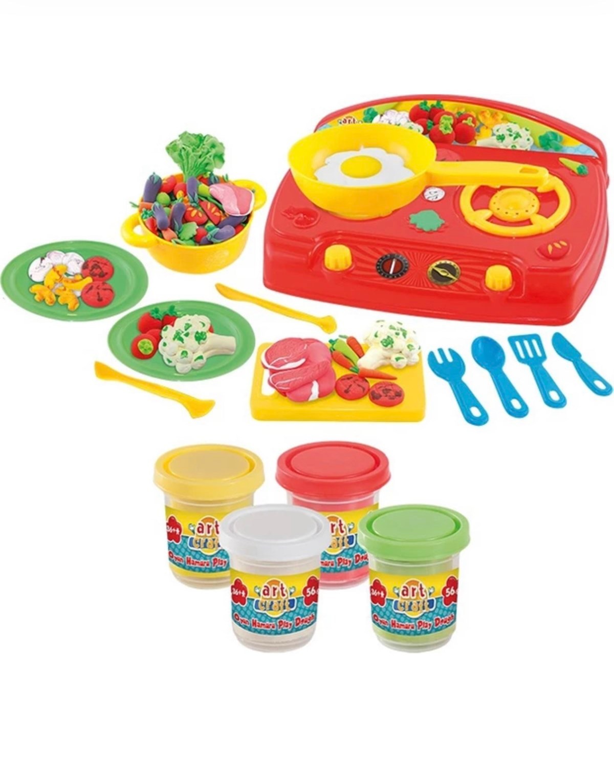 Dede Art Craft Mutfak Oyun Hamur Seti 12 Parça 224 Gr