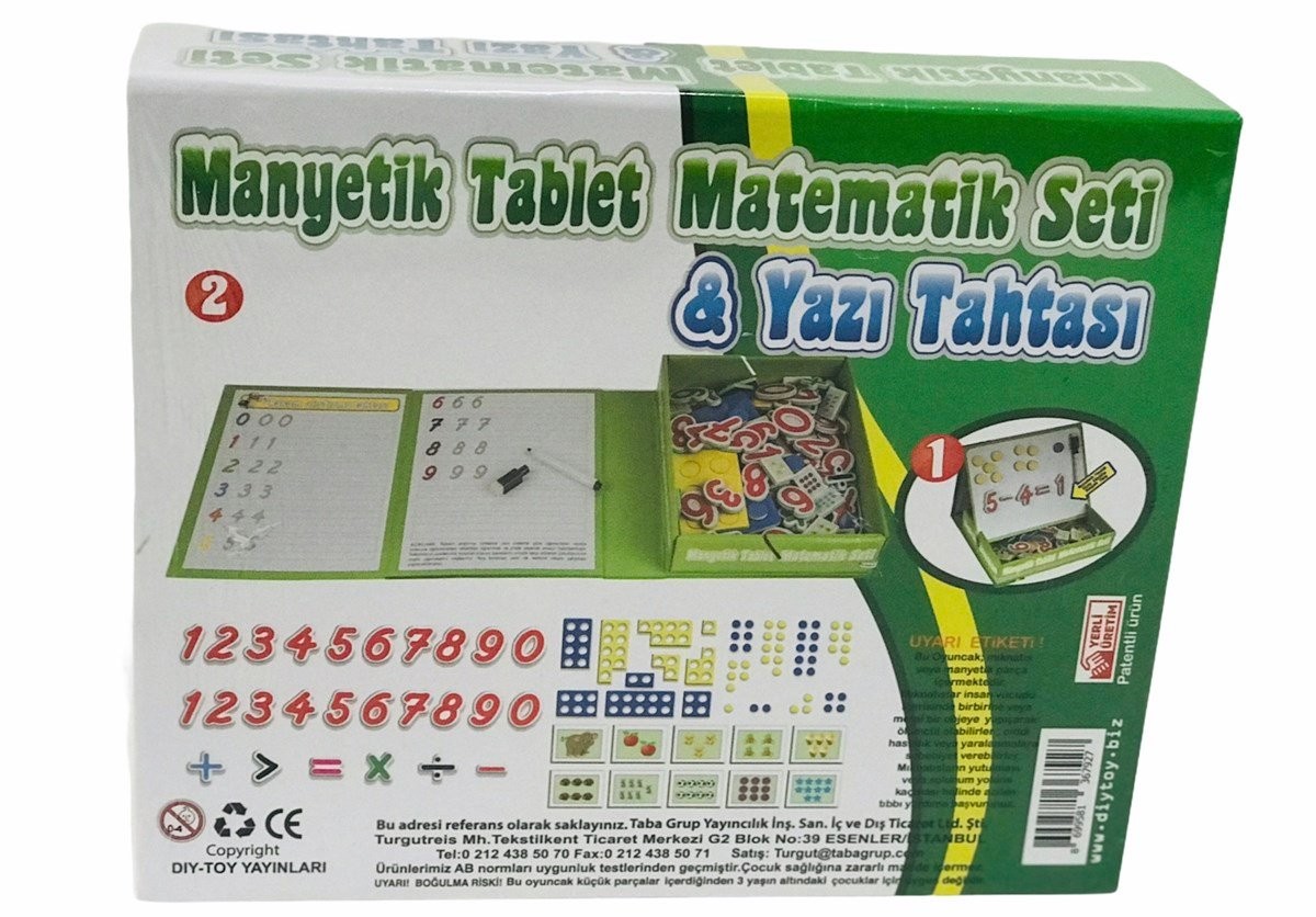 Manyetik Tablet Matematik Seti Yazı Tahtası Eğitici Oyuncak