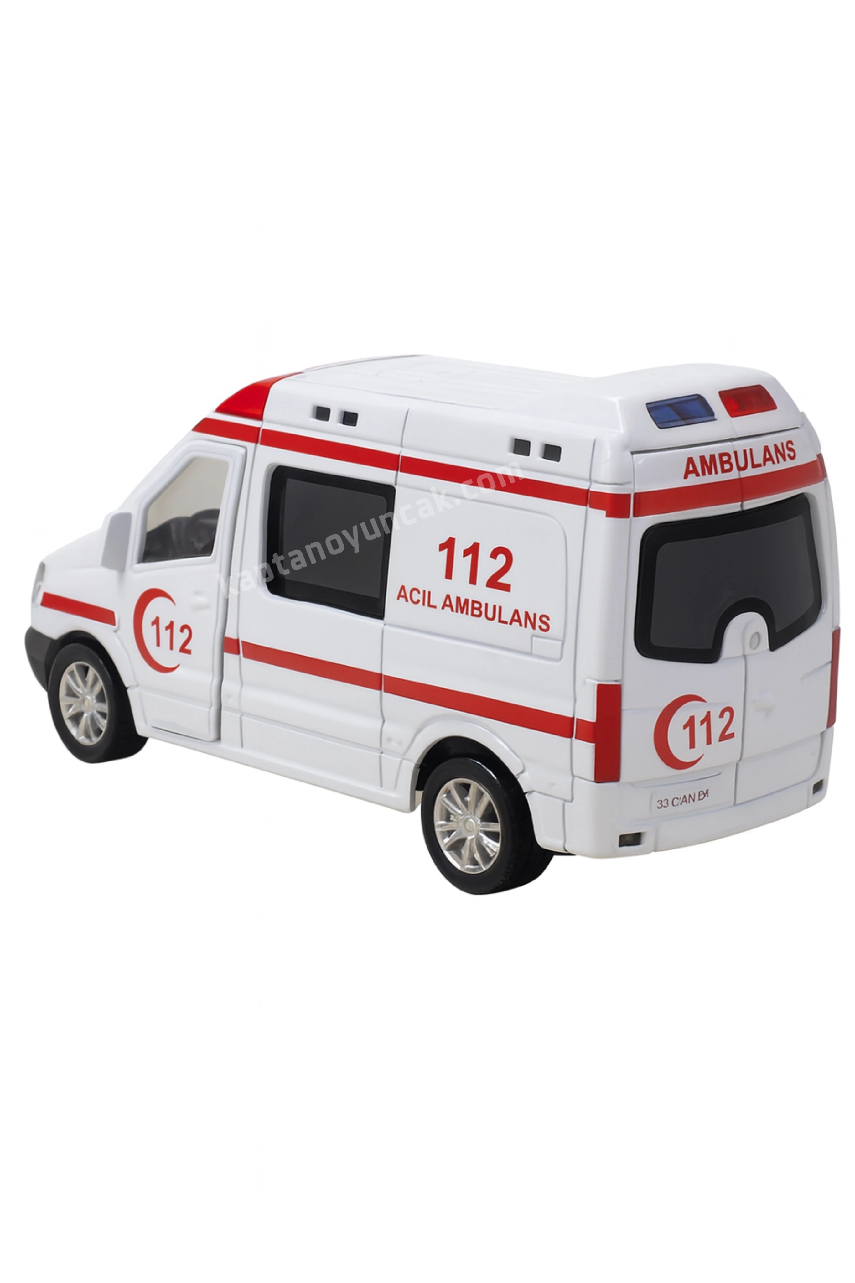 Can Sesli Çek Bırak Metal Ambulans Araba