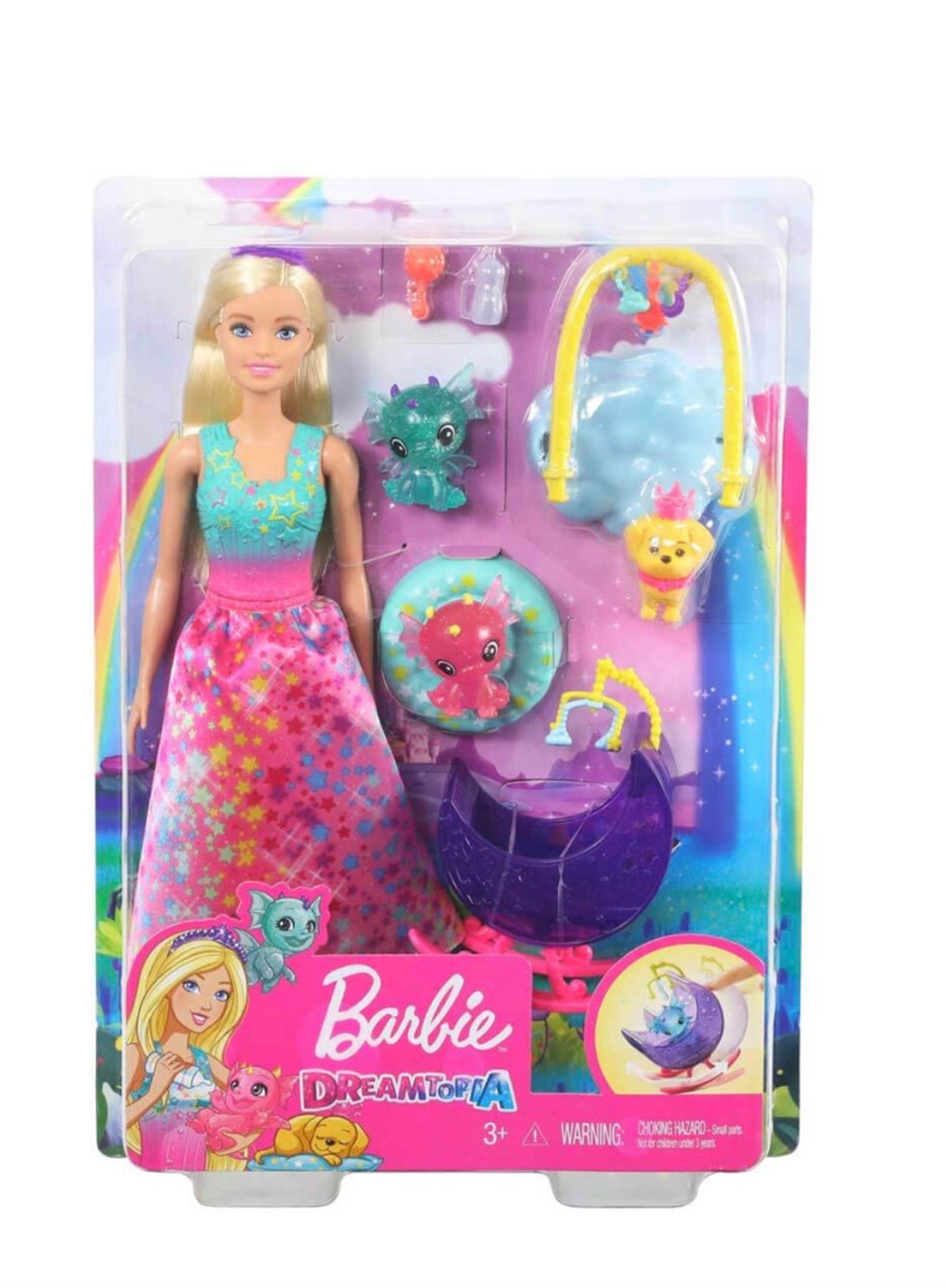 Barbie Dreamtopia Prenses Bebek ve Aksesuarları Oyun Seti