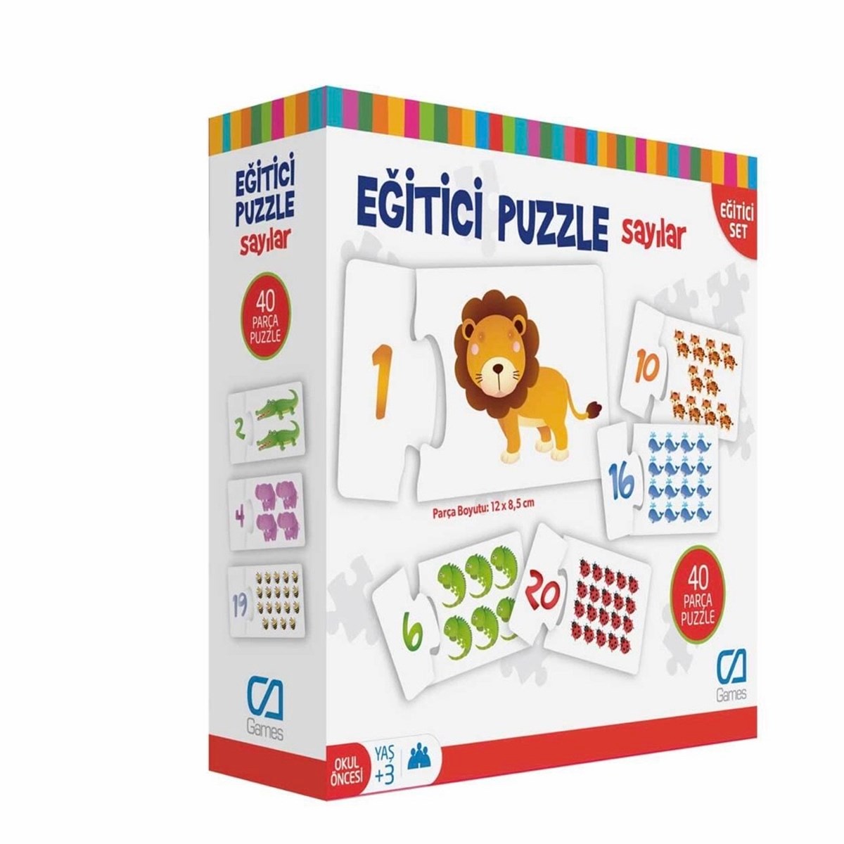 Eğitici Puzzle Sayılar 40 Parça