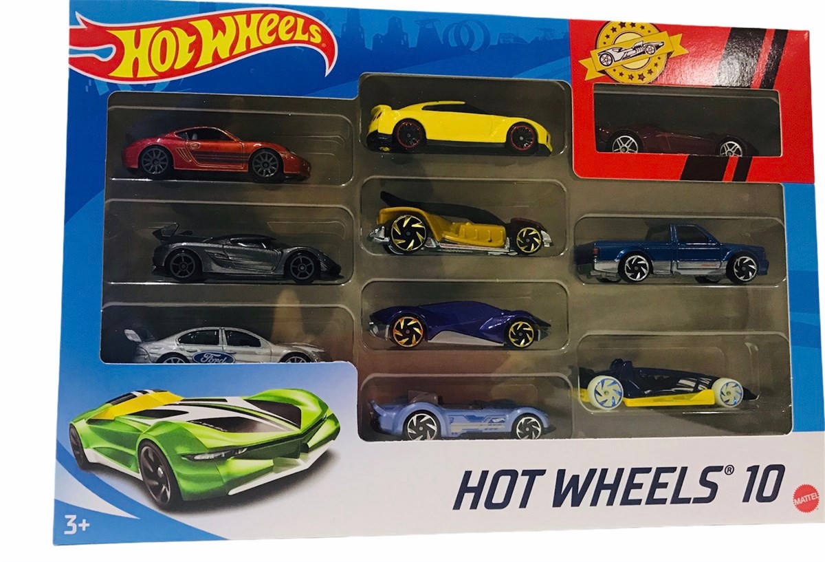 Hot Wheels 10 lu Onlu Metal Araba Seti