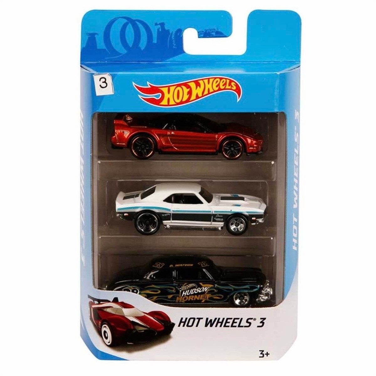 Hot Wheels 3'lü Metal Araba Seti - K5904