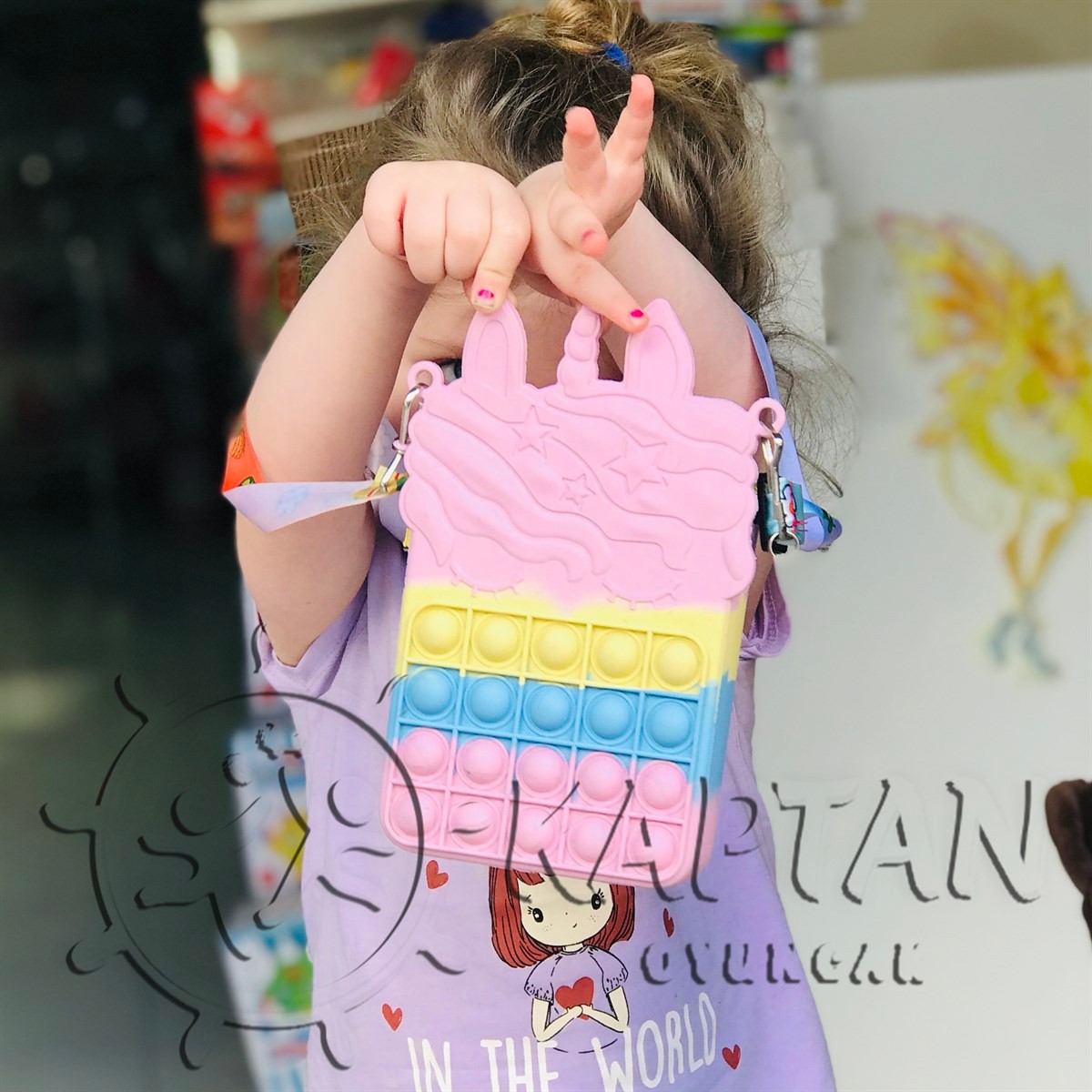 Popit Unicorn Çanta - Pop İt Askılı Çanta