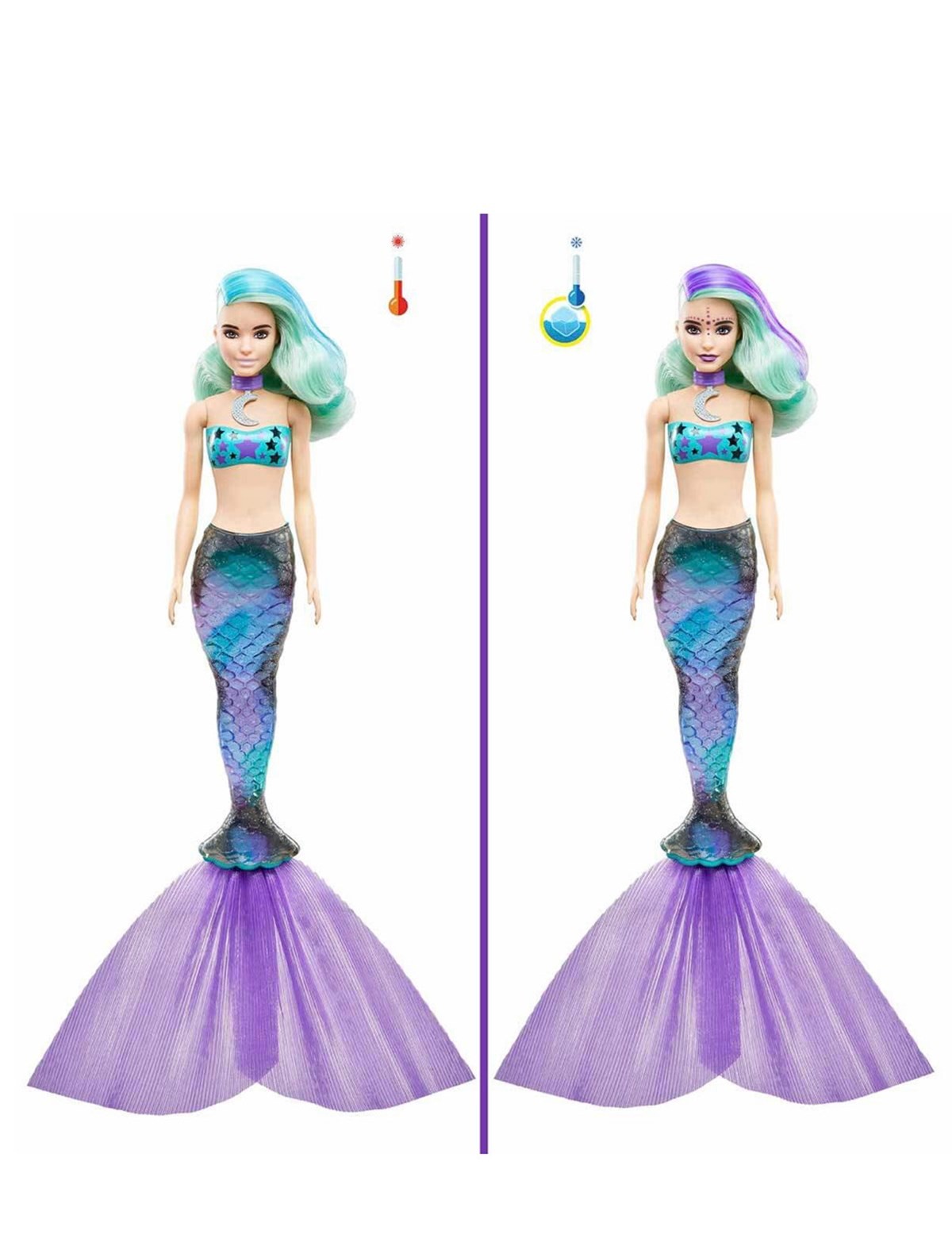 Barbie Color Renk Değiştiren Sürpriz Deniz Kızı Bebekler
