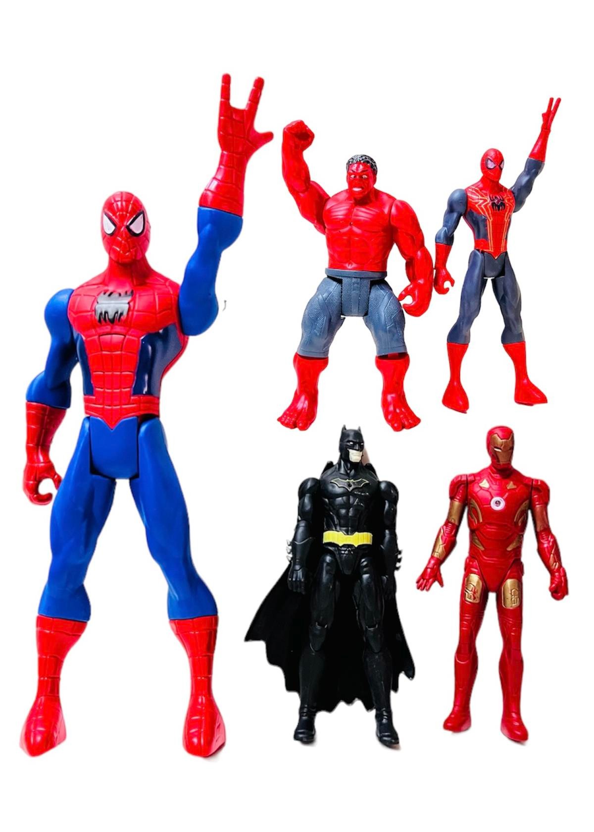 Avengers Örümcek Adam Ironman Batman Hulk 5'li Oyun Seti