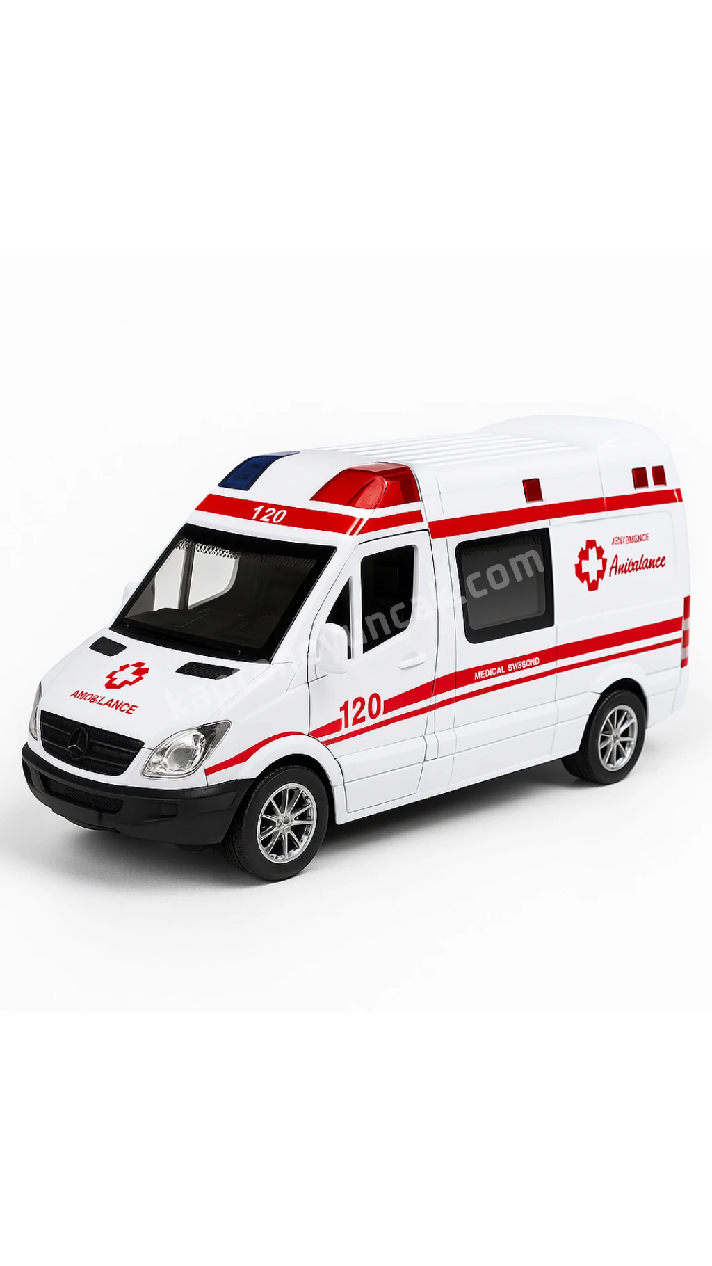 Sürtmeli Sesli ve Işıklı Ambulans Araba