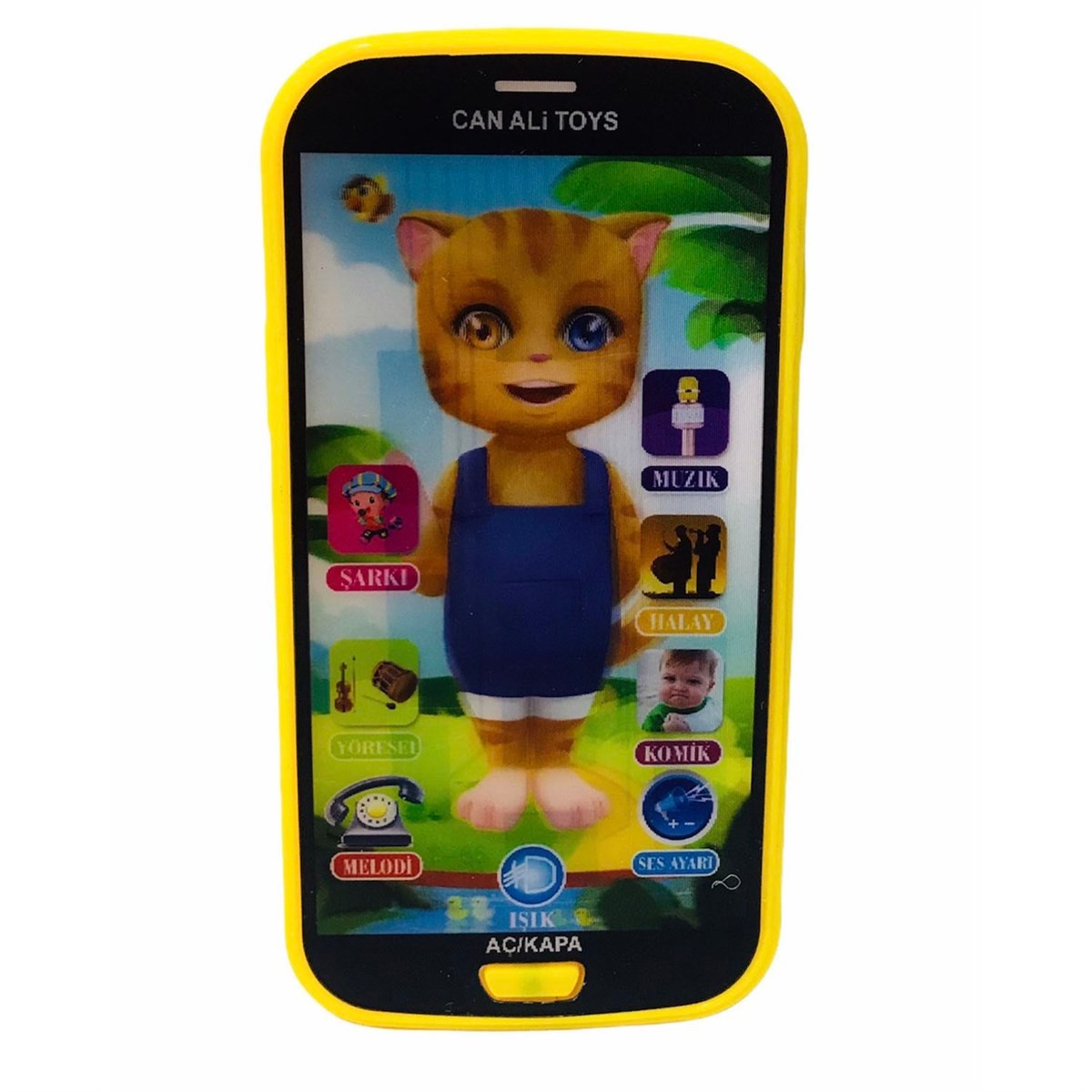 Can Ali Toys Oyuncak Dokunmatik Cep Telefonu / Tablet Sesli 12 Fonksiyonlu