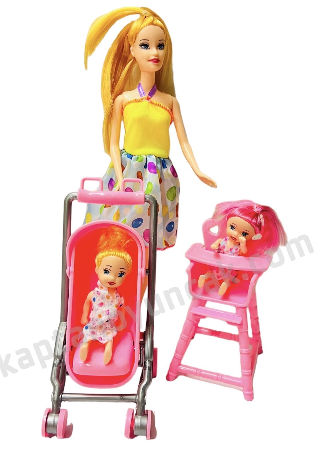 Anlily Aksesuarlı Pusetli Bebek Masalı Bebek Oyun Seti