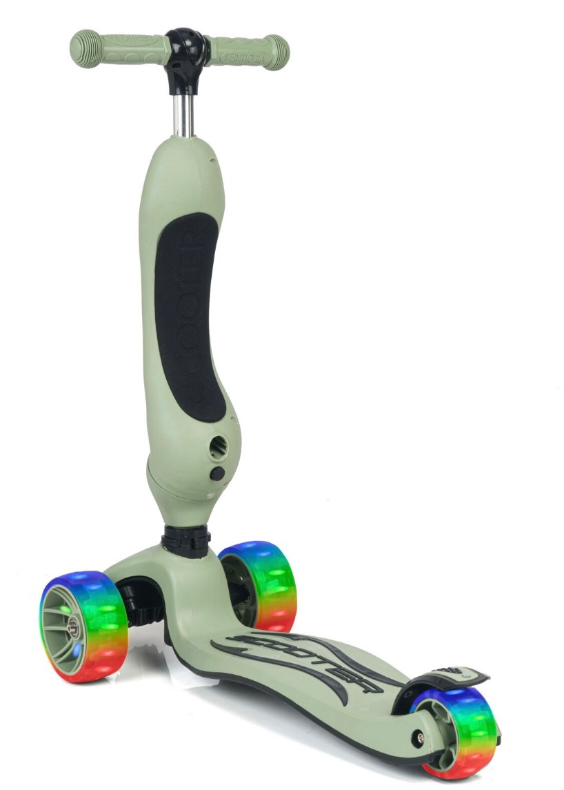 Smart Tekerlekleri Led Işıklı Oturaklı Scooter