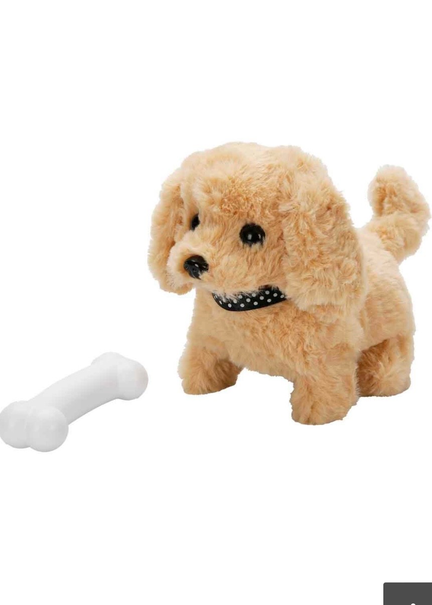 Sesli ve Hareketli Kahverengi Peluş Köpek