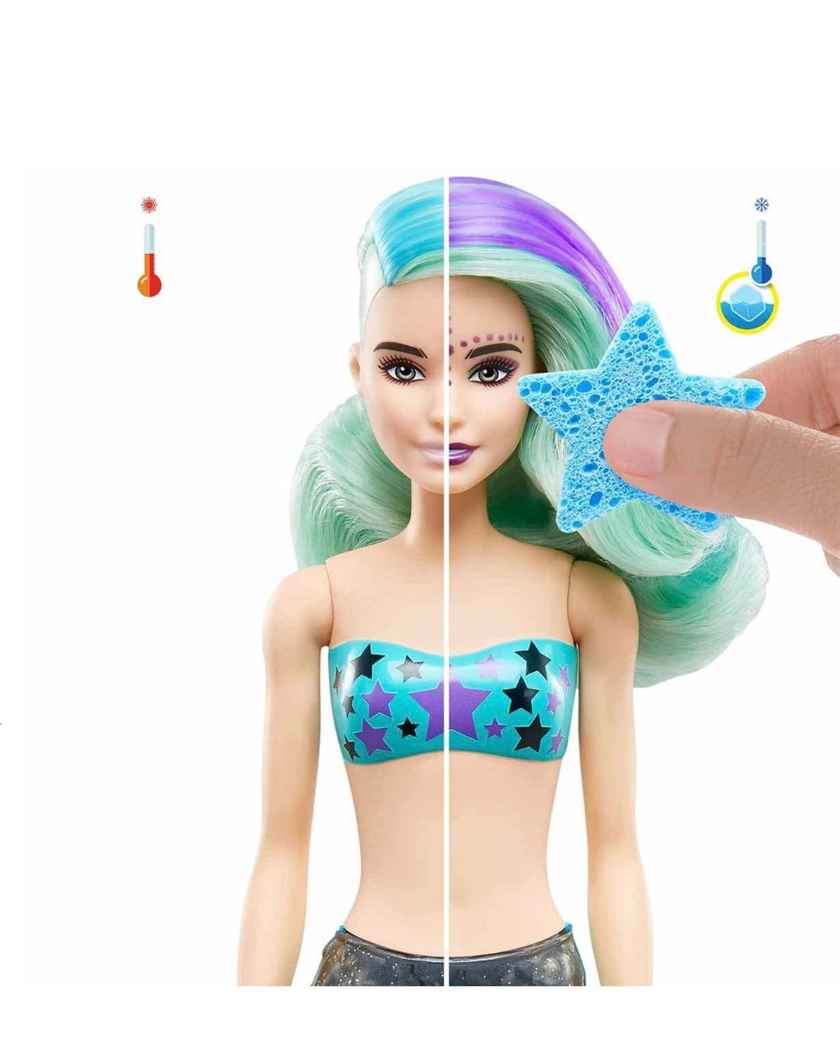 Barbie Color Renk Değiştiren Sürpriz Deniz Kızı Bebekler