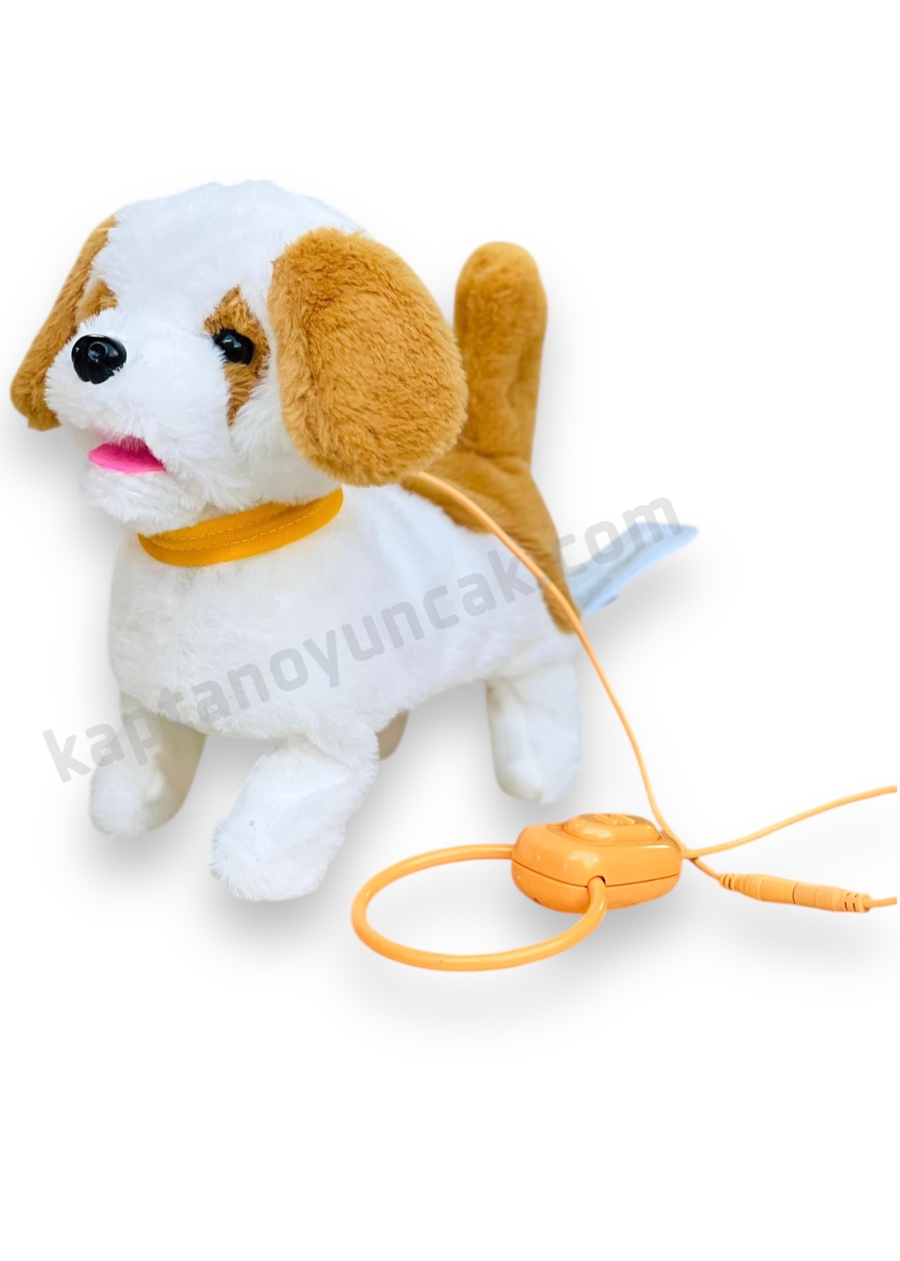 Tasmalı Hareketli Yürüyen Peluş Köpek 