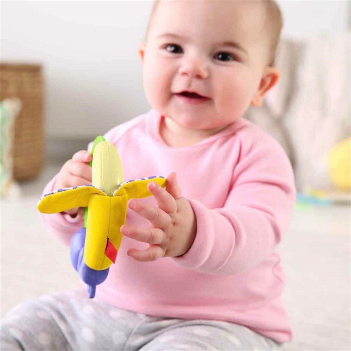 Fisher Price Sevimli Dostlar Dişlik ve Çıngırak - Maymun
