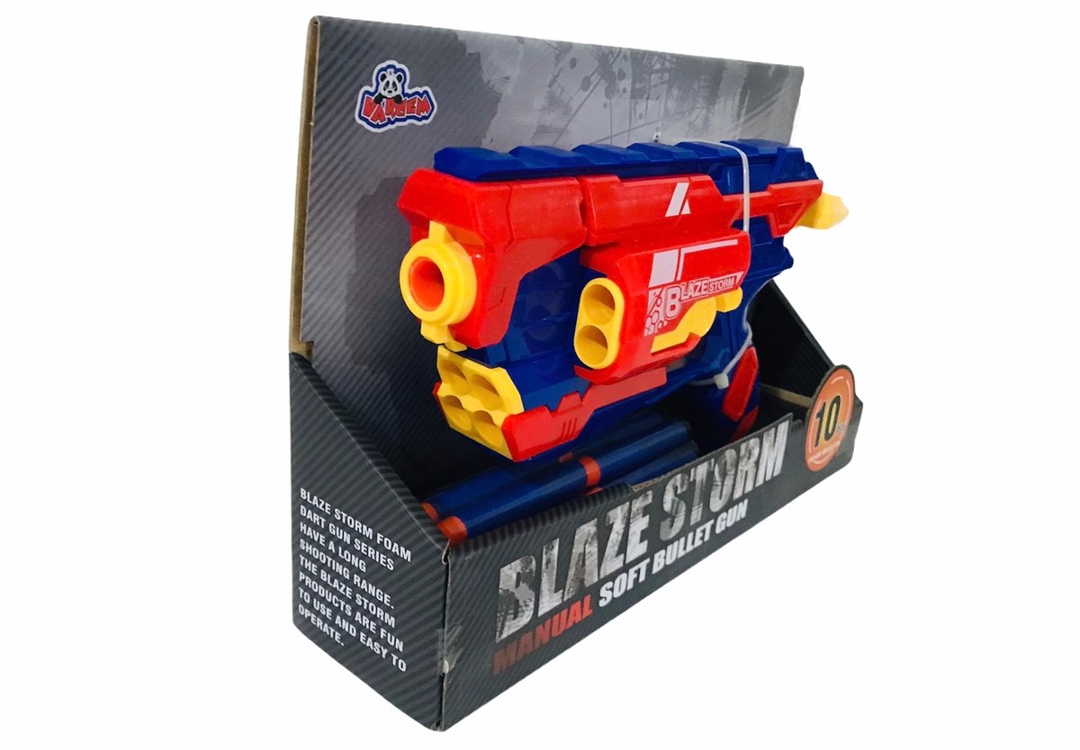 Vardem Nerf Sünger Atan Yumuşak Mermili 9 Hazneli Tabanca