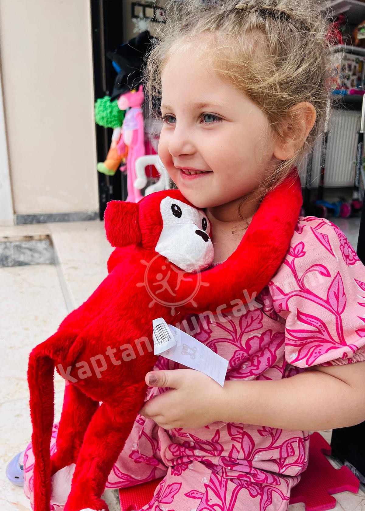 Peluş Maymun Elleri Yapışabilen Uyku ve Oyun Arkadaşı