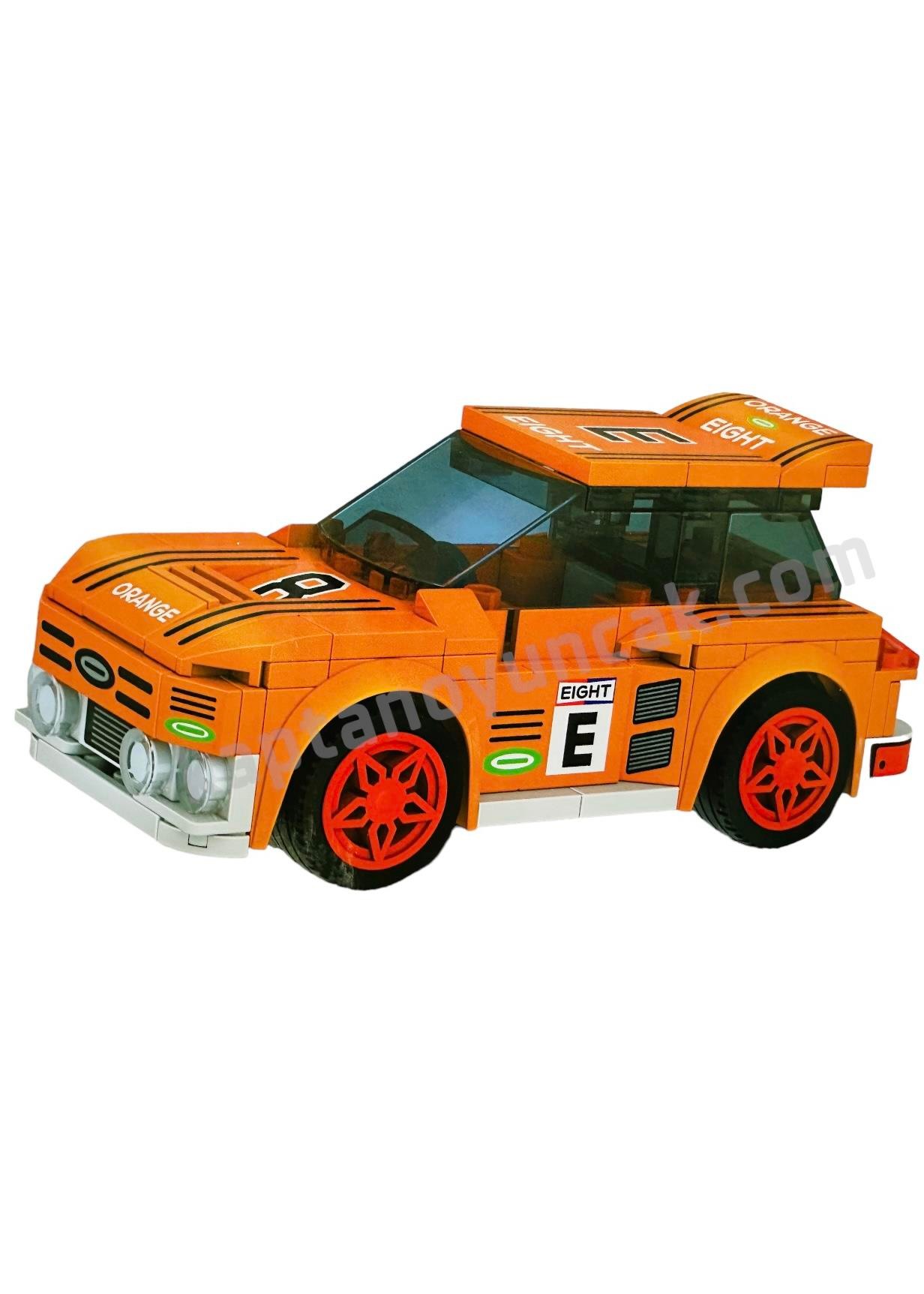 Lego Racing Car Yarış Arabalı Lego Oyun Seti Turuncu #2