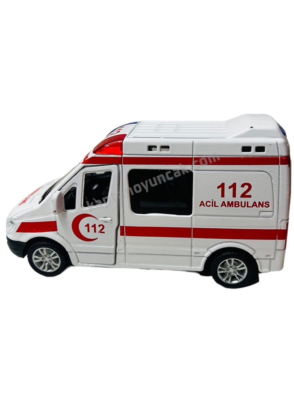 Can Sesli Çek Bırak Metal Ambulans Araba