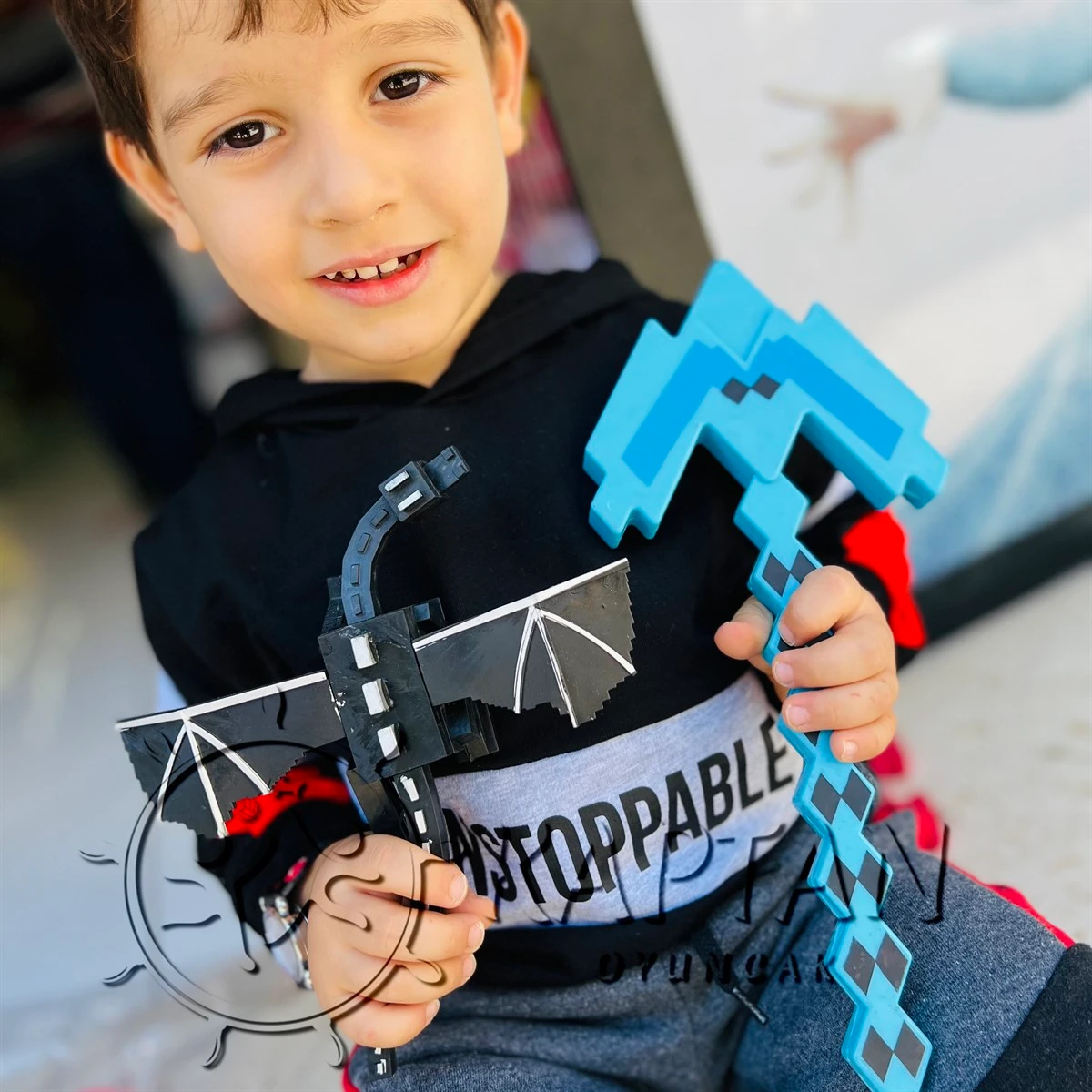 Minecraft Büyük Boy Sesli Işıklı Oyuncak Figür 10 Parça