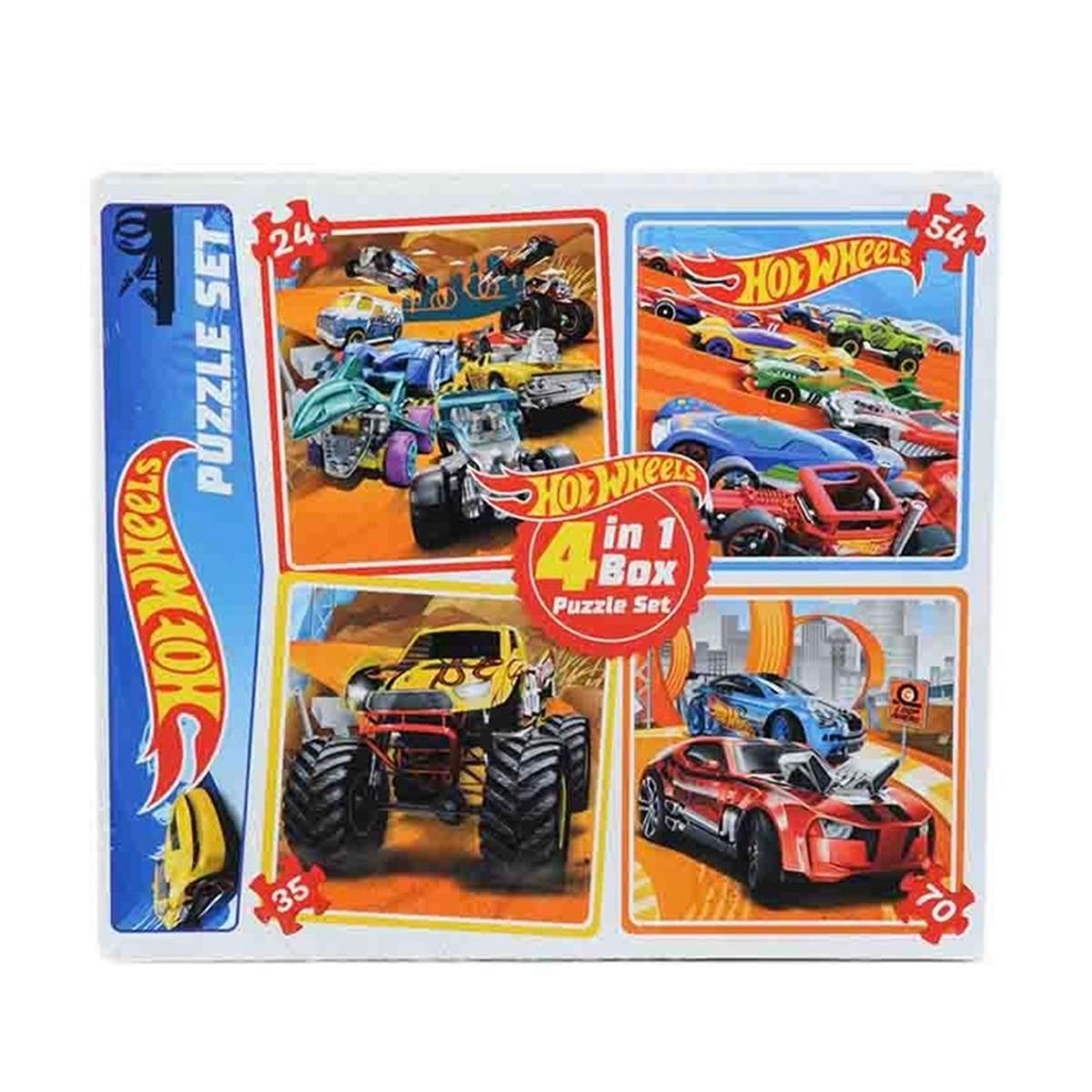 Hot Wheels 4ü 1 Arada Puzzle Set