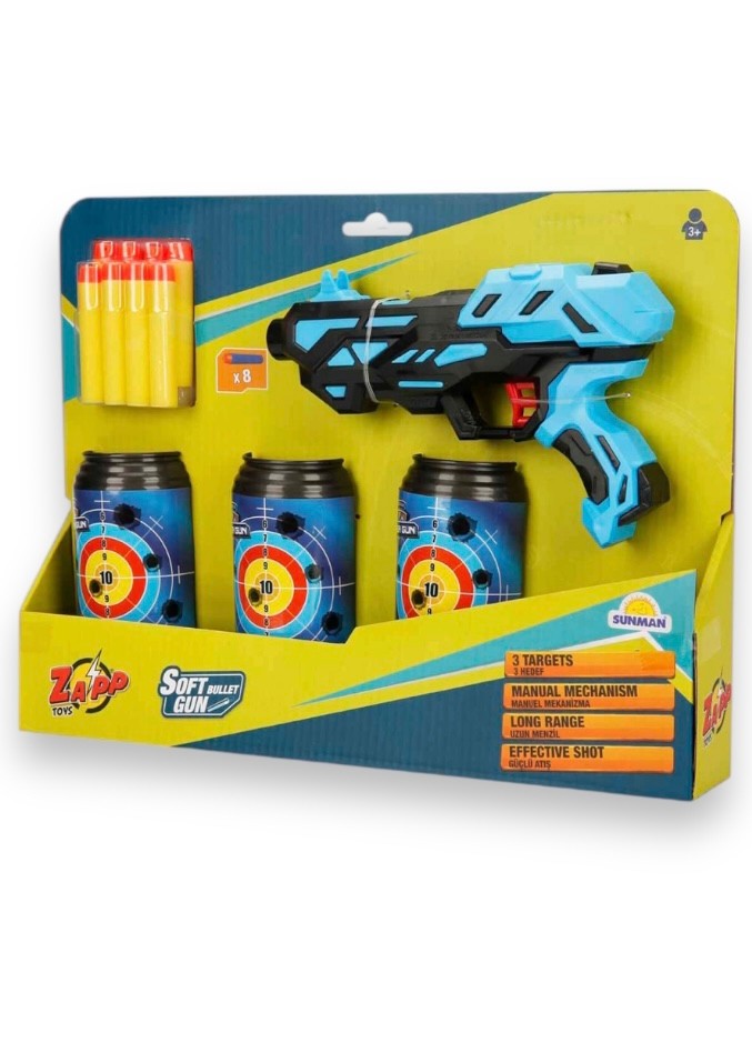 Zapp Hedefli Sünger Nerf Atan Silah