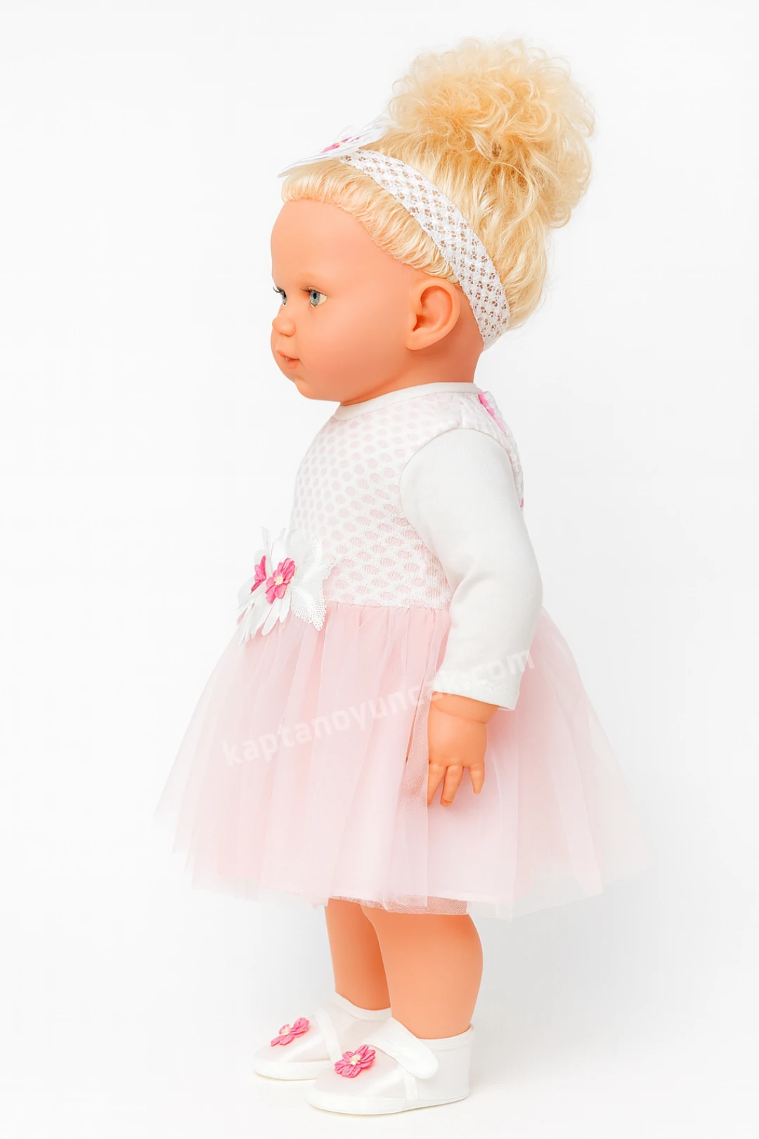 Özel Kıyafetli Türkçe Konuşan Sesli Azra Bebek 60 Cm Sarı Saçlı