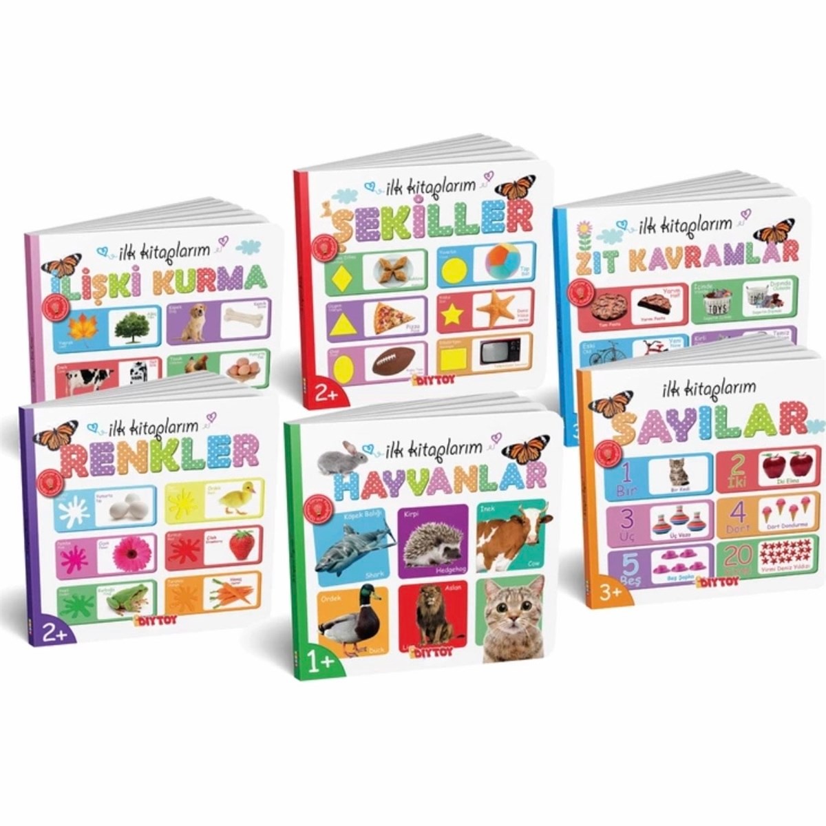 Diytoy İlk Kitaplarım 6lı Kitap Seti - Eğitici Öğretici Oyuncak