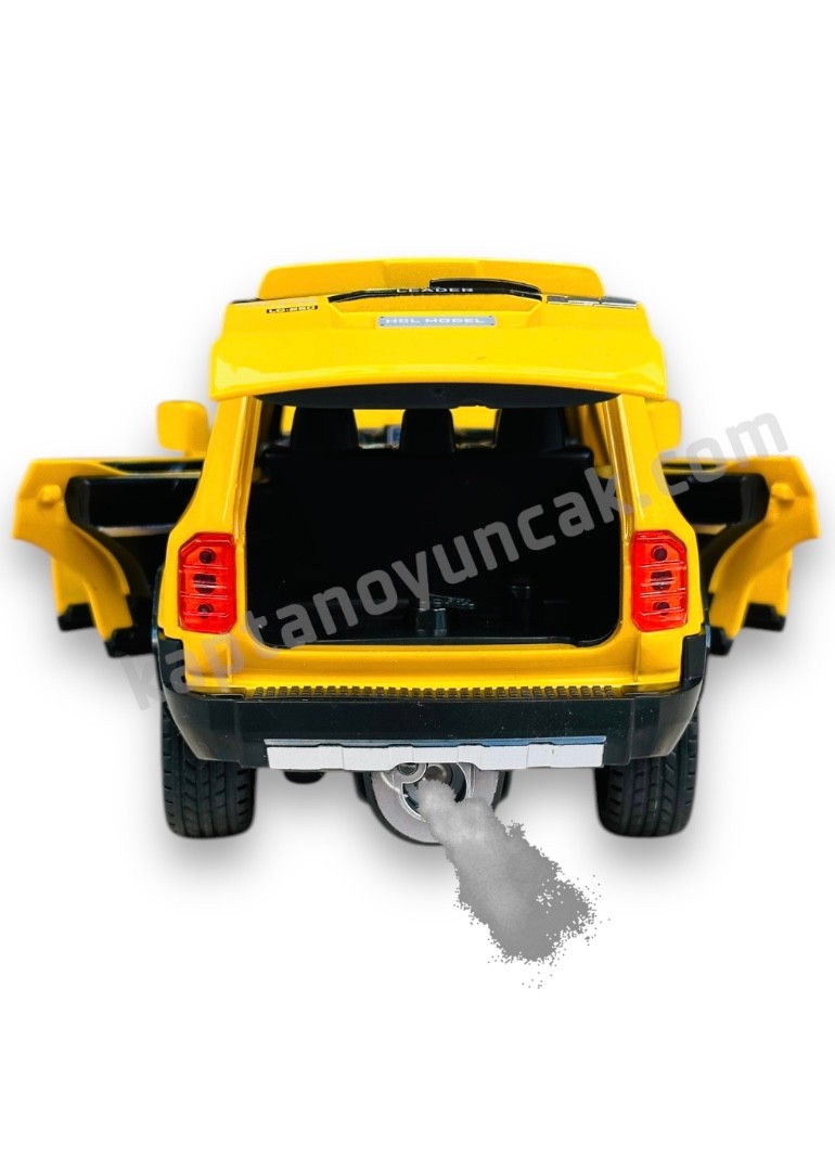 Çek Bırak Sesli ve Işıklı Duman Çıkartan Metal Jeep