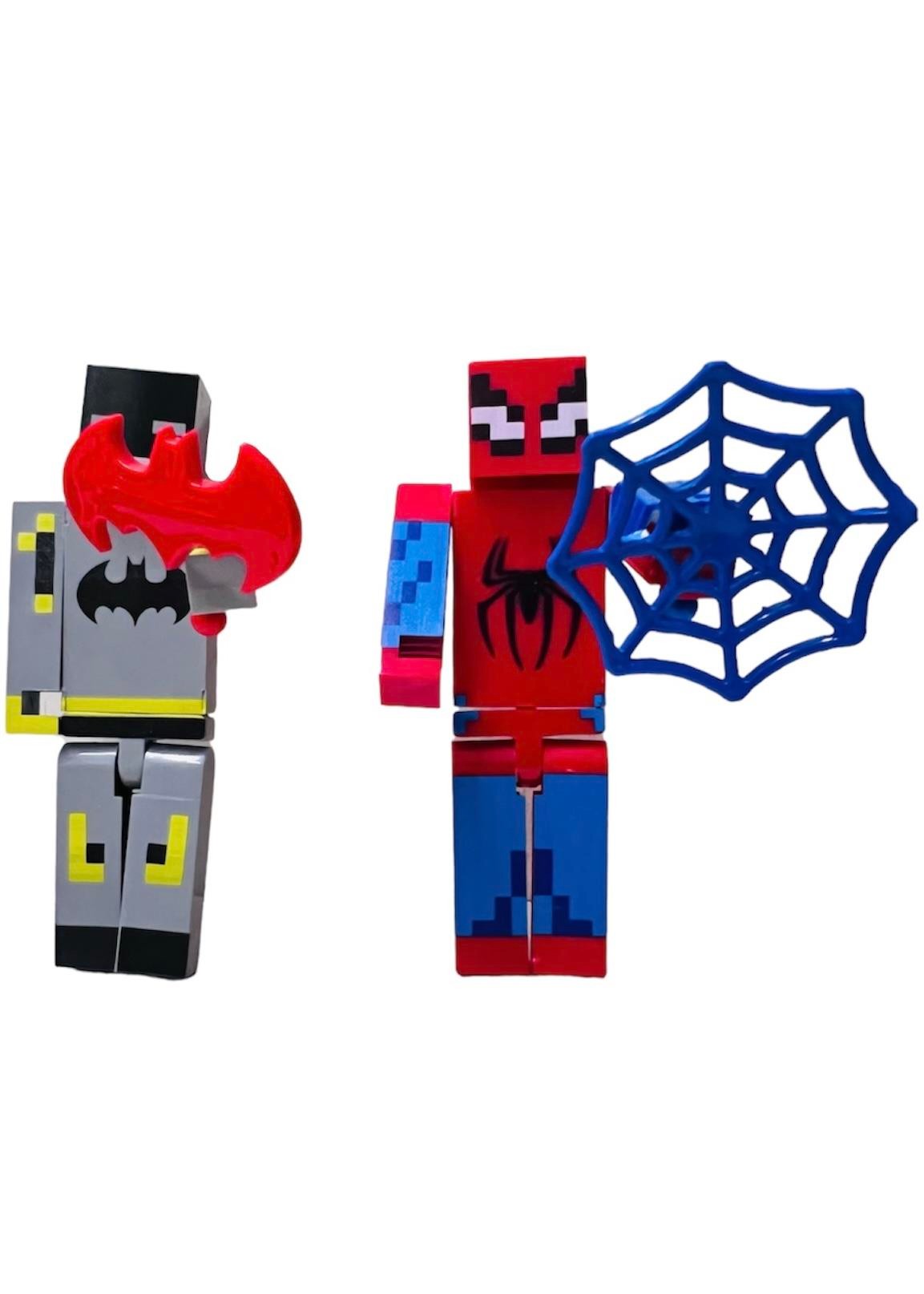 Minecraft Büyük Boy Örümcek Adam Batman Figür Oyuncak Seti 15 Parça