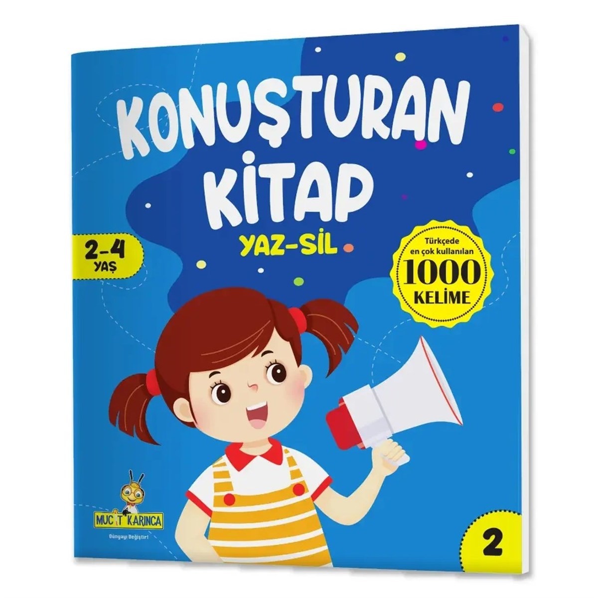 Konuşturan Kitap Serisi YAZ-SİL Kitaplar (Türkçede En Çok Kullanılan 1000 Kelime)