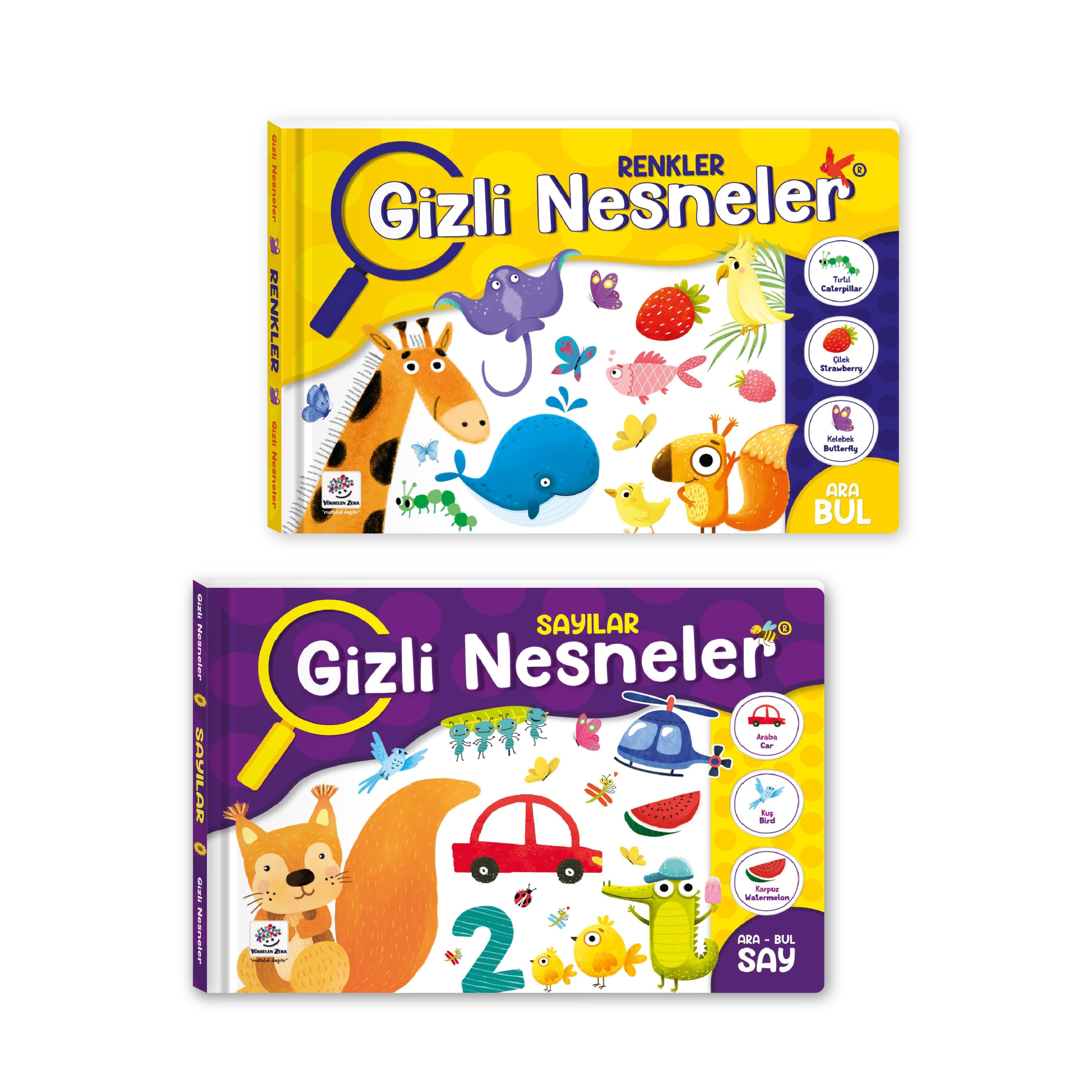 12-36 Ay Gizli Nesneler İlk Etkinlik Kitabım Seti (Sayılar - Renkler)
