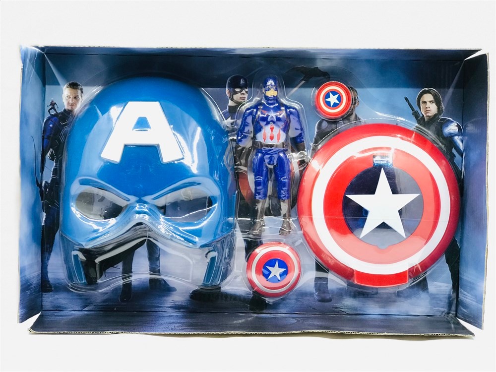 Avengers Süper Kahraman Kaptan Amerika, Kalkan ve Maske Oyuncak