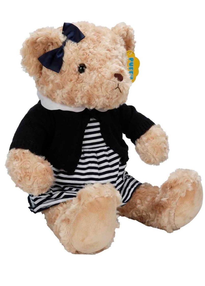 Kıyafetli Elbiseli Peluş Teddy Bear Ayı 37 Cm