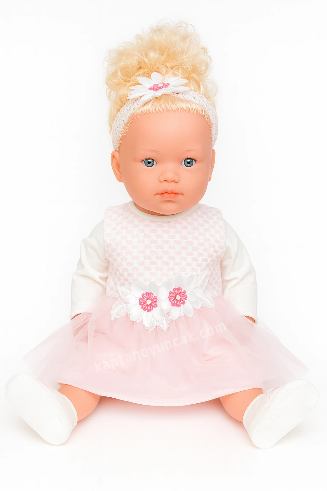 Özel Kıyafetli Türkçe Konuşan Sesli Azra Bebek 60 Cm Sarı Saçlı