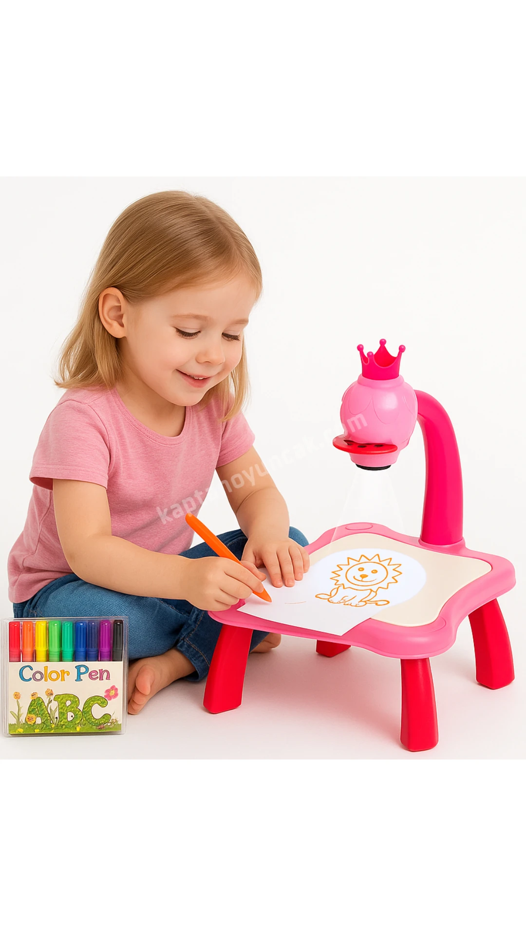 Eğitici Projektörlü Çizim Masası Çocuk Boyama Masası